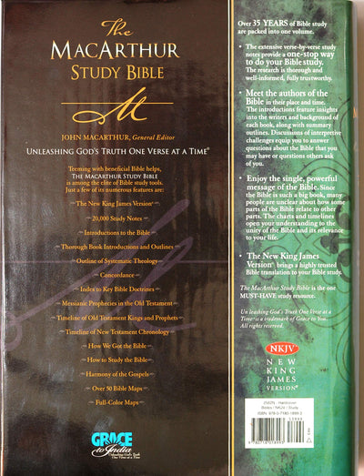 NKJV, The MacArthur Study Bible, Hardcover: Revised and Updated