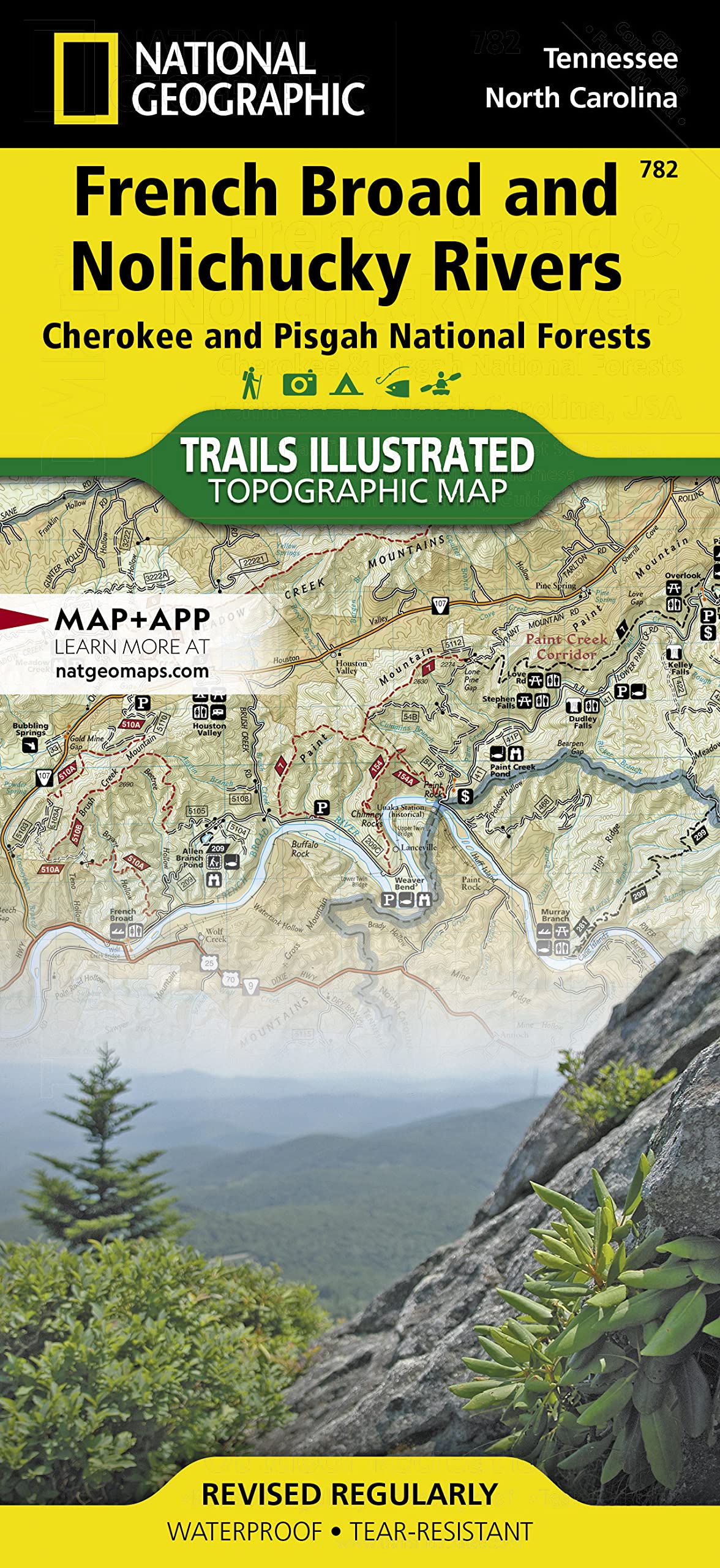 French Broad and Nolichucky Rivers Map [Cherokee and Pisgah National Forests] (National Geographic Trails Illustrated Map, 782)