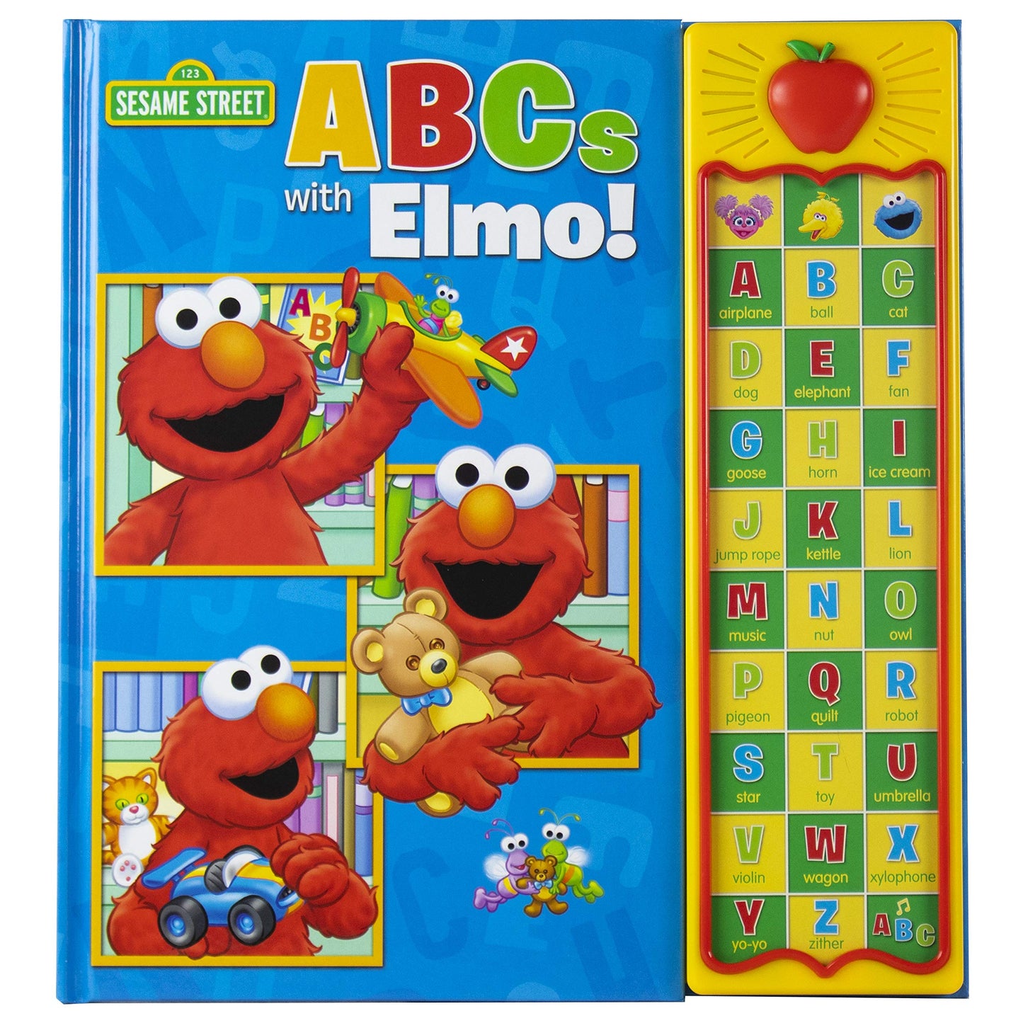 Sesame Street - ABCs with Elmo! 30 Button Sound Book - Great for Learning First Words and the Alphabet - PI Kids