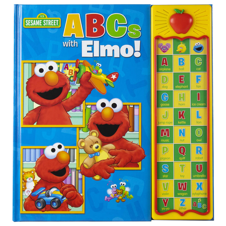 Sesame Street - ABCs with Elmo! 30 Button Sound Book - Great for Learning First Words and the Alphabet - PI Kids