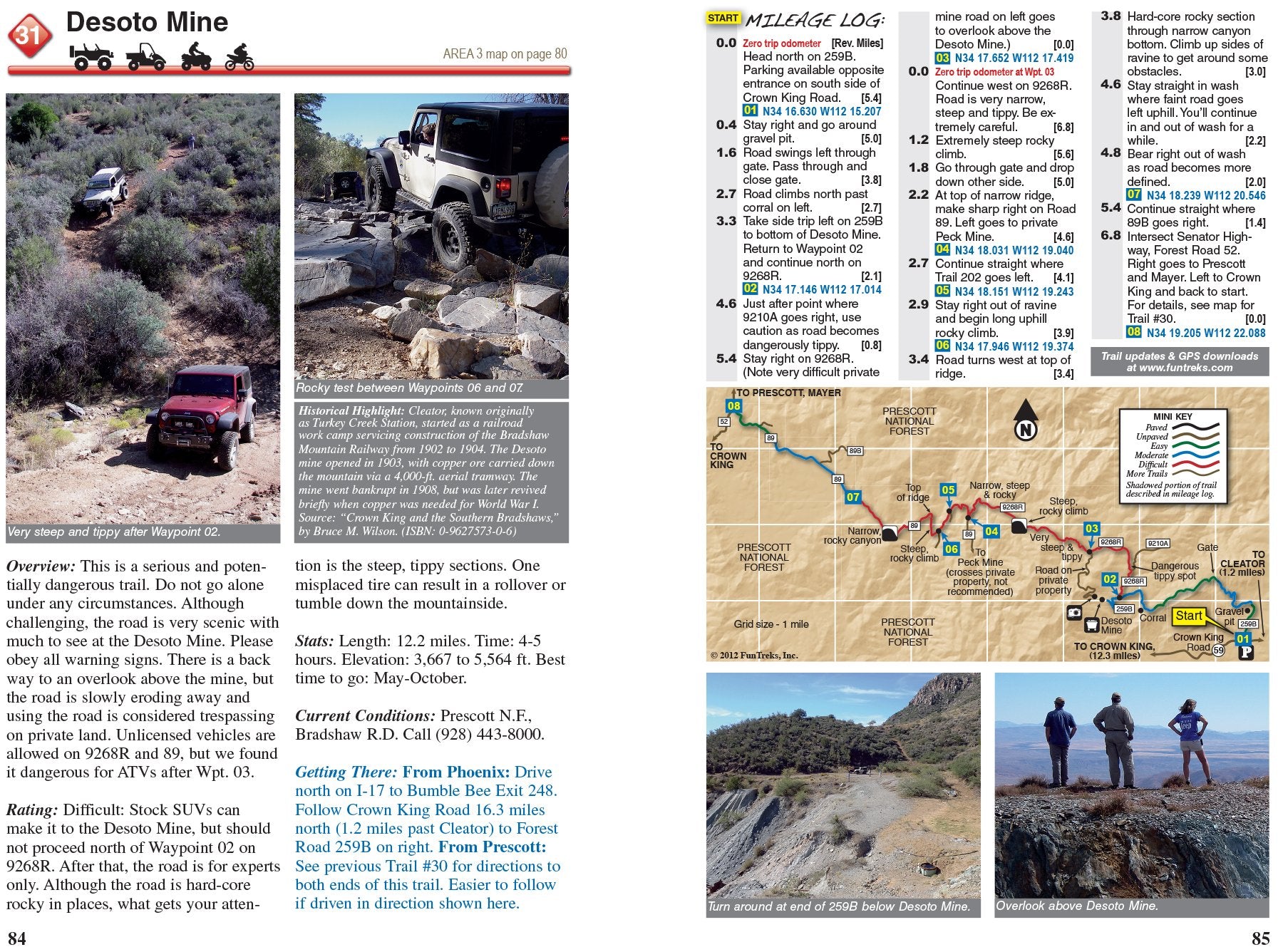 Guide to Arizona Backroads & 4-Wheel-Drive Trails: Easy, Moderate, Difficult
