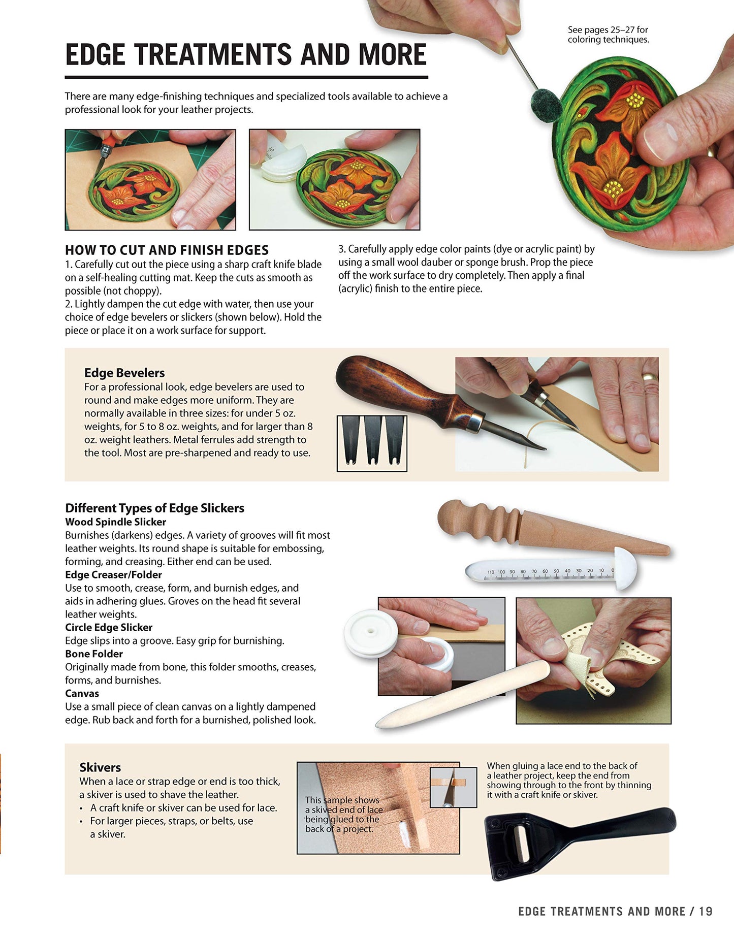 Get Started in Leather Crafting: Step-by-Step Techniques and Tips for Crafting Success (Design Originals) Beginner-Friendly Projects, Basics of Leather Preparation, Tools, Stamps, Embossing, and More