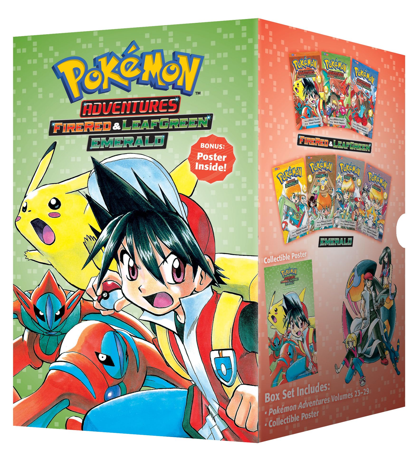 Pokmon Adventures FireRed & LeafGreen / Emerald Box Set: Includes Vols. 23-29 (Pokmon Manga Box Sets)