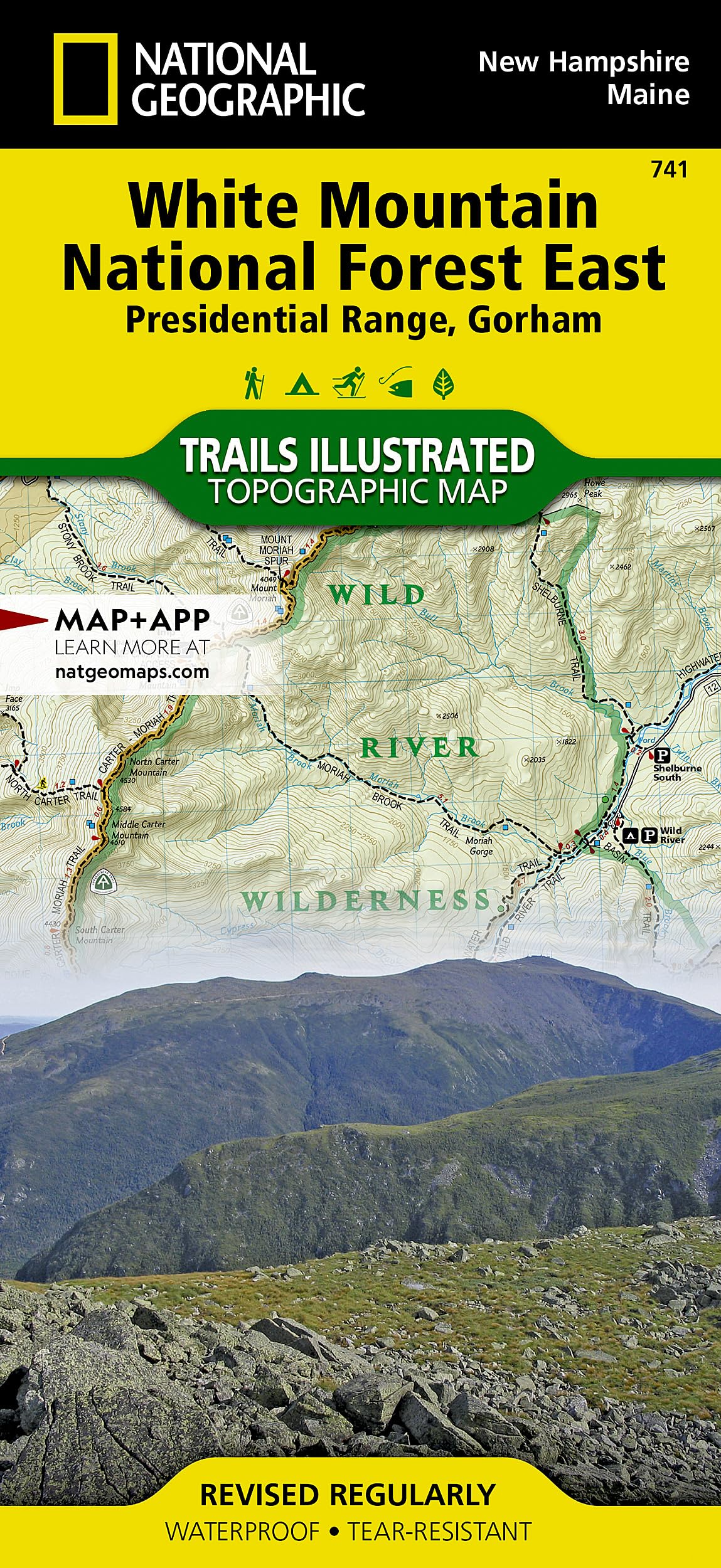 White Mountain National Forest East Map [Presidential Range, Gorham] (National Geographic Trails Illustrated Map, 741)