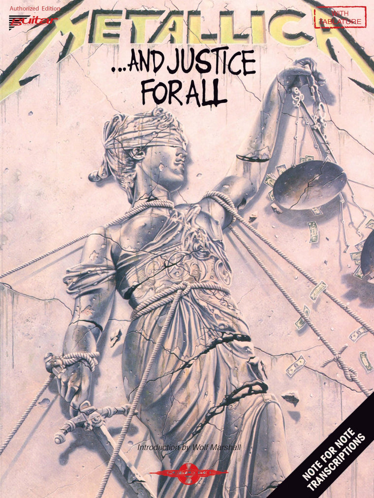 Metallica - ...And Justice for All  Guitar Tablature Songbook with Authentic Transcriptions  Play It Like It Is Sheet Music for Electric Guitar  Includes 9 Classic Metal Tracks