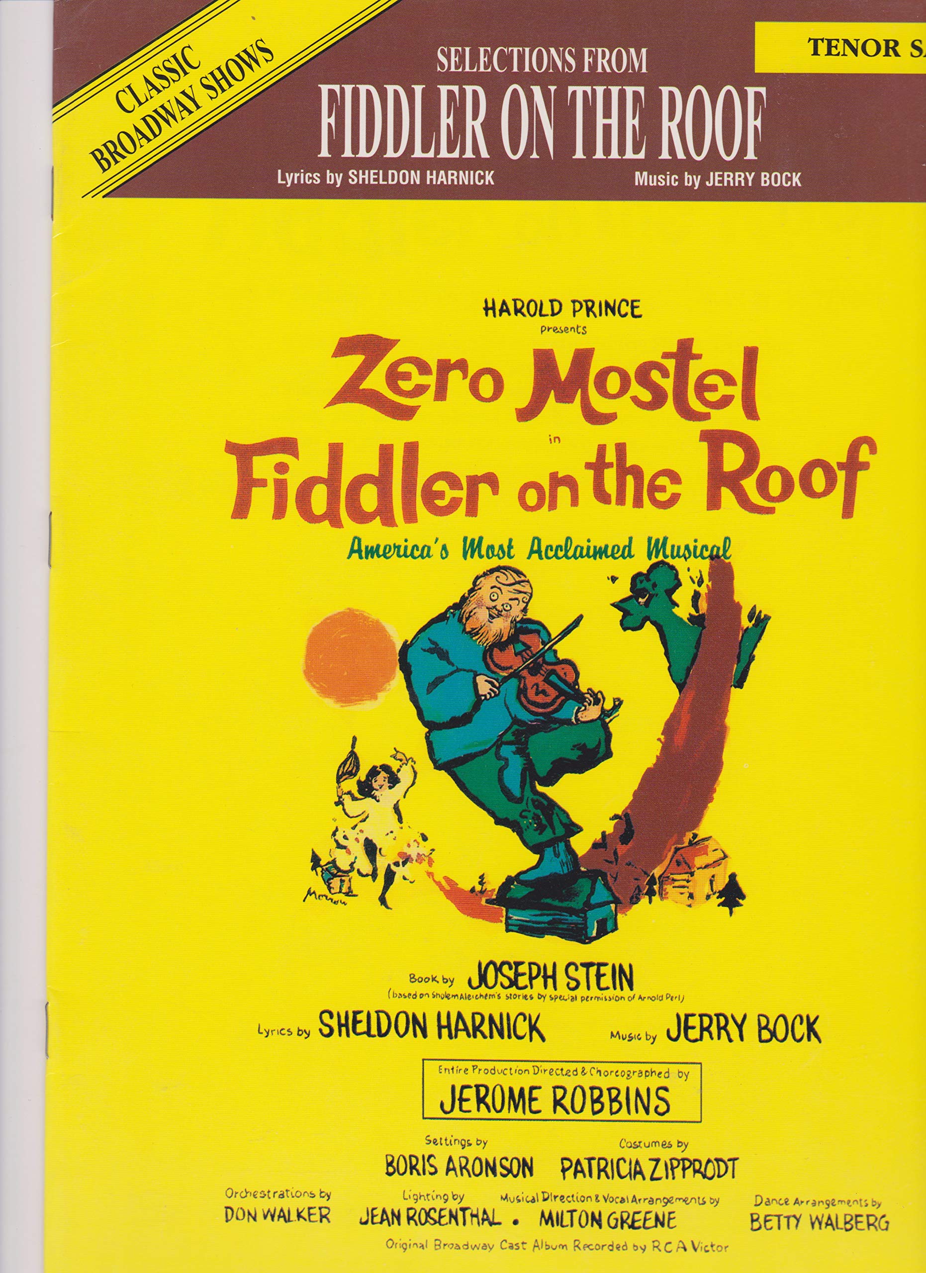 Selections From Fiddler on the Roof: Tenor Sax (Classic Broadway Shows)