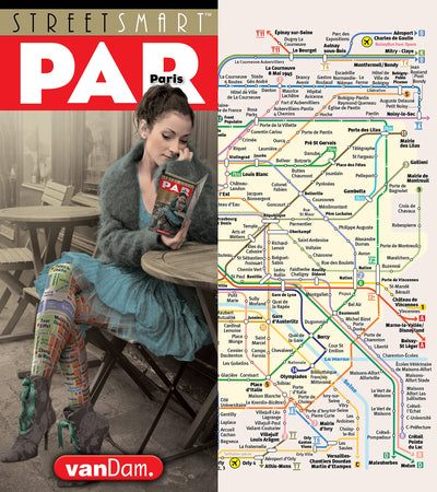 StreetSmart Paris Map by VanDam - City Center Street Map of Paris, France - Laminated folding pocket size city travel and Metro map with all attractions, sights and hotels (2026) English and French Edition)