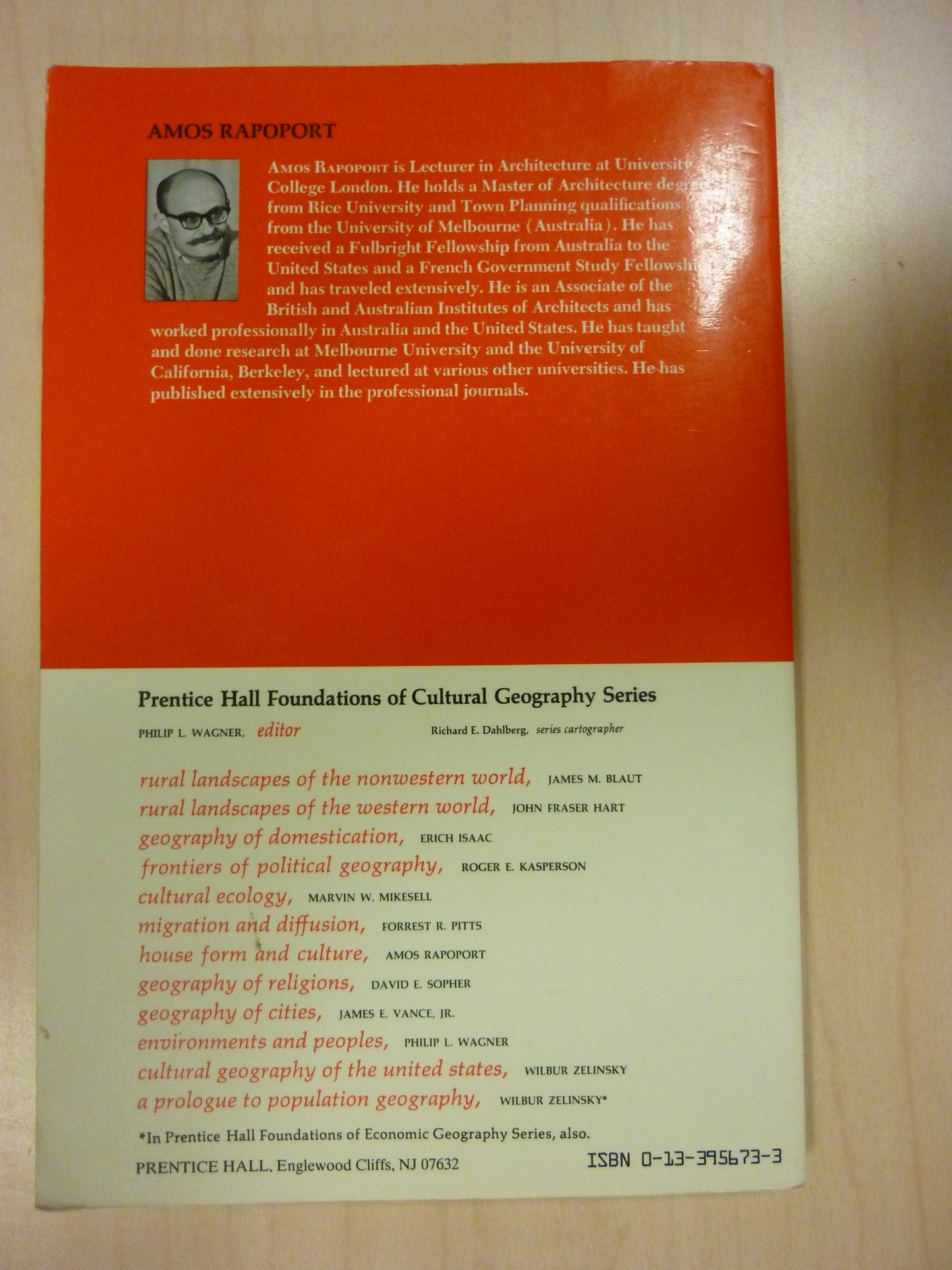 House Form and Culture by Rapoport, Amos