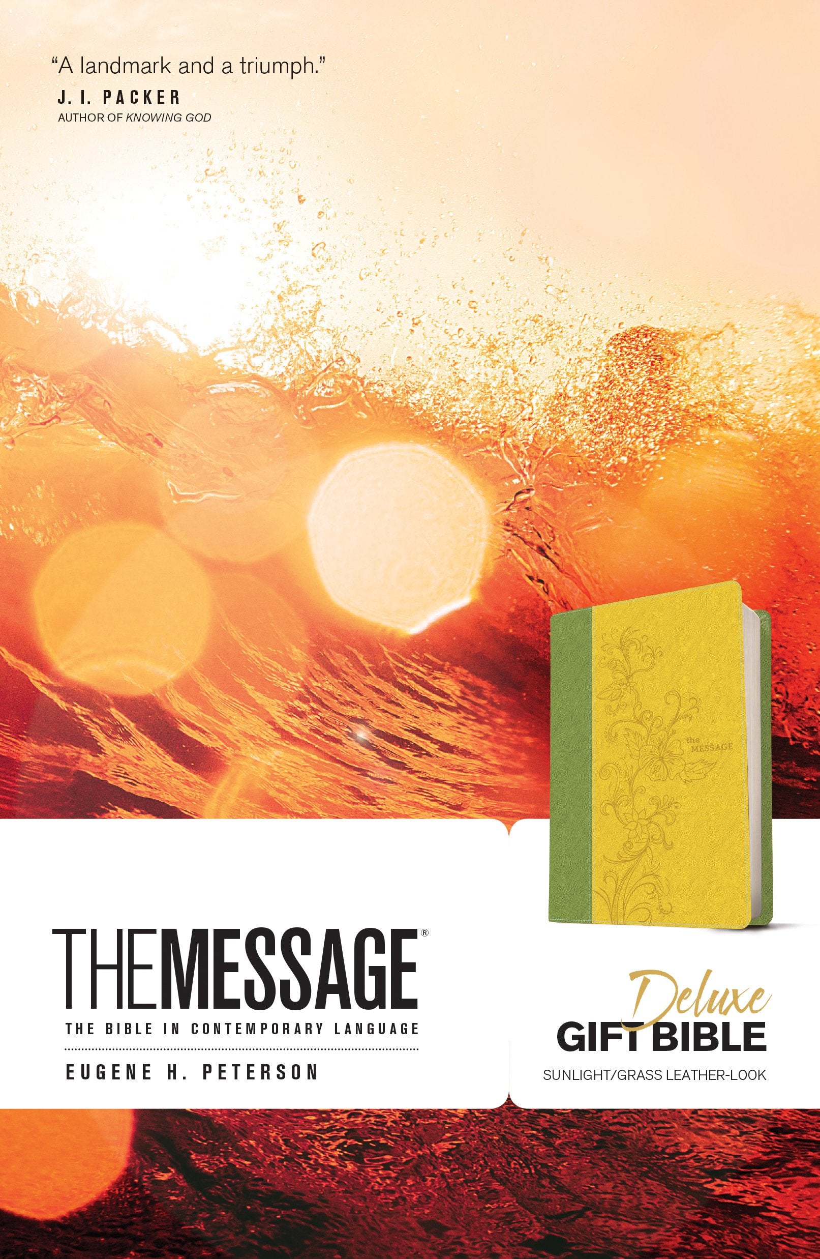 The Message Deluxe Gift Bible (Leather-Look, Sunlight/Grass): The Bible in Contemporary Language
