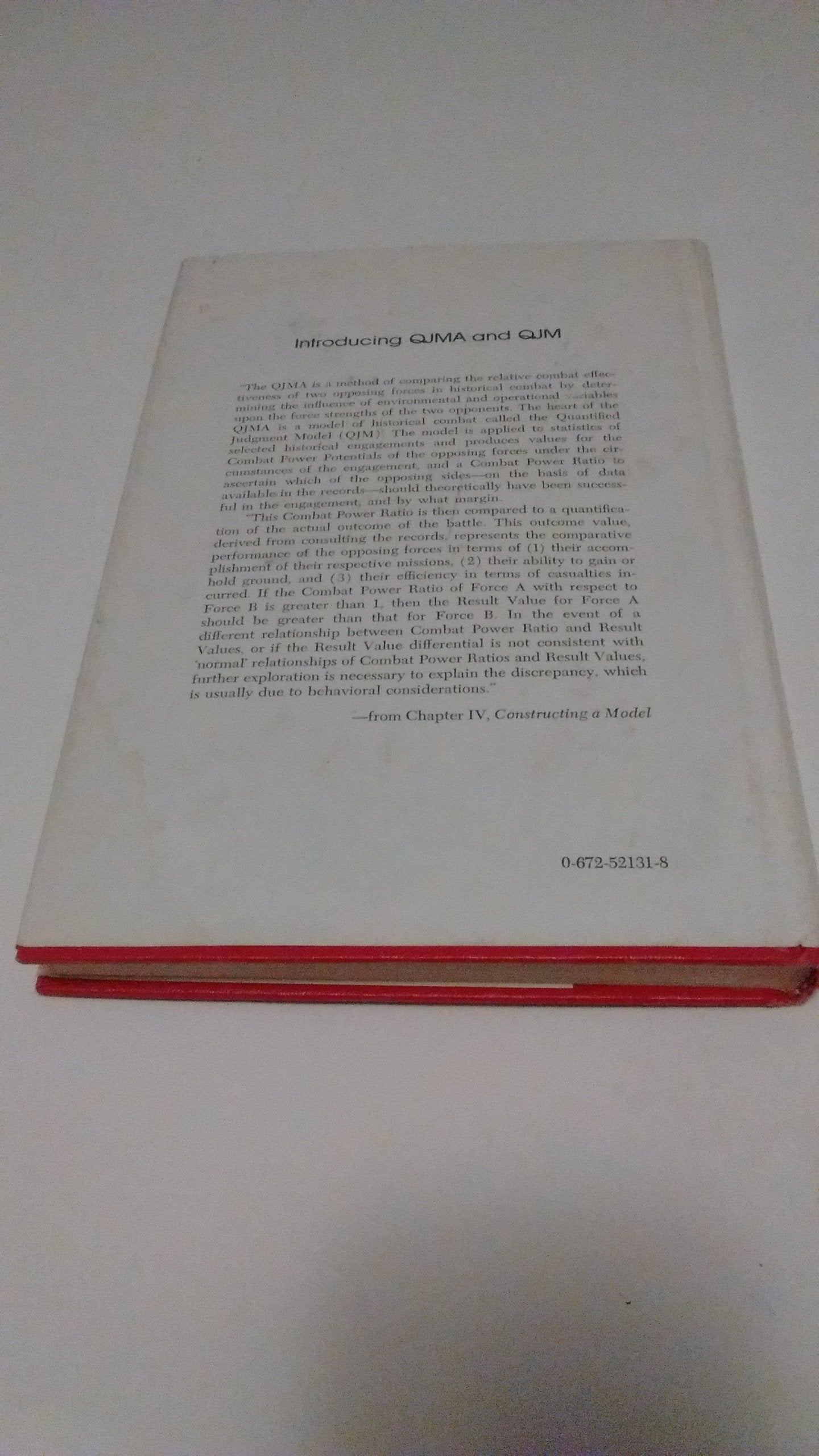 Numbers, prediction, and war: Using history to evaluate comb