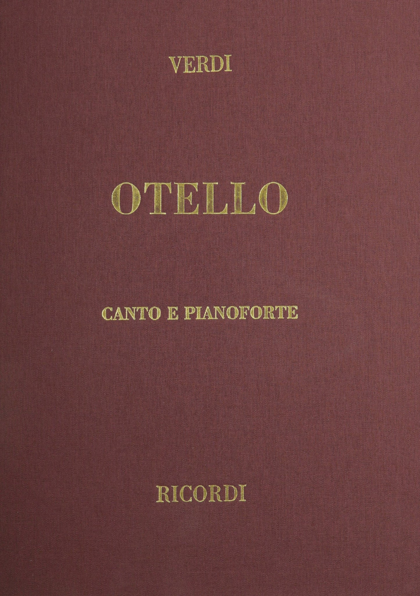 Otello cloth vocal score: Vocal Score