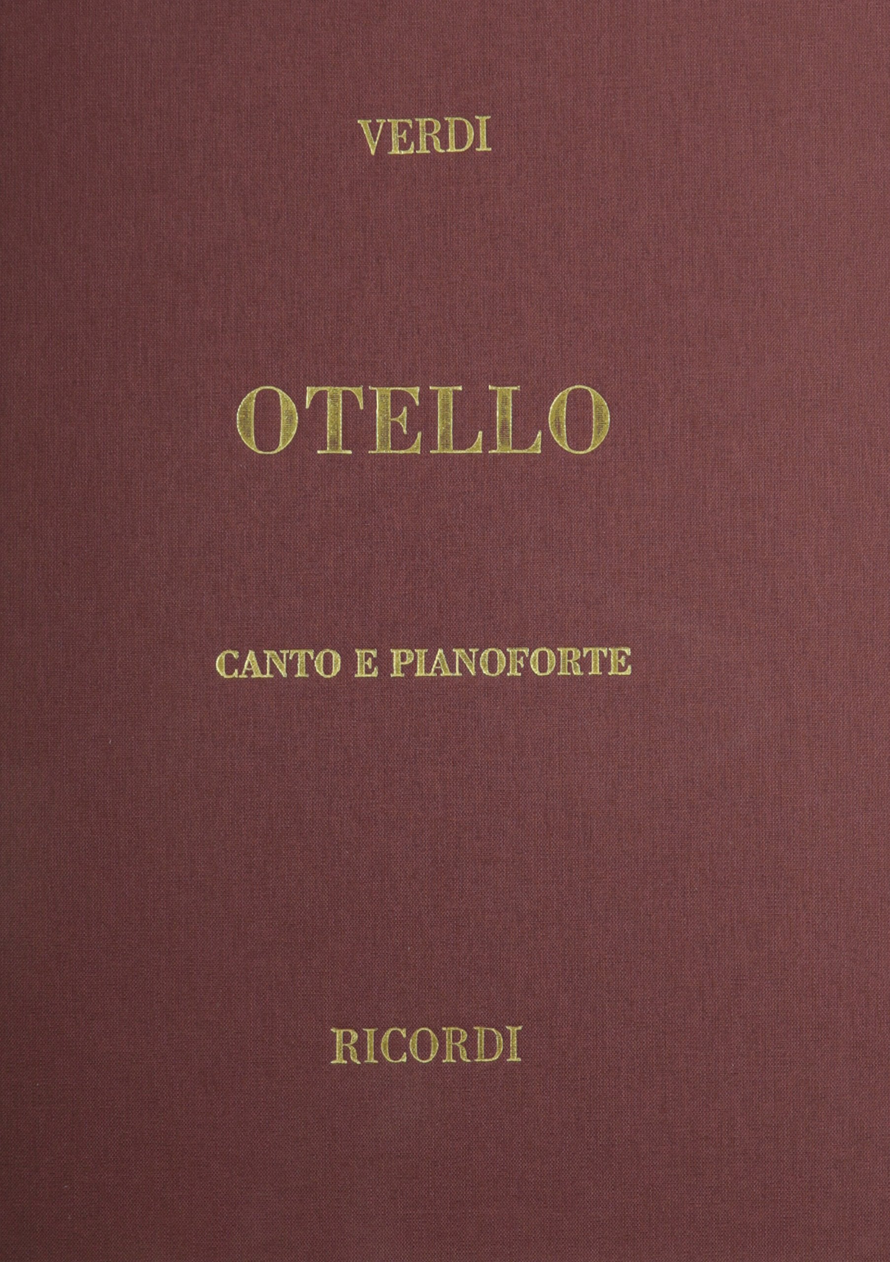 Otello cloth vocal score: Vocal Score