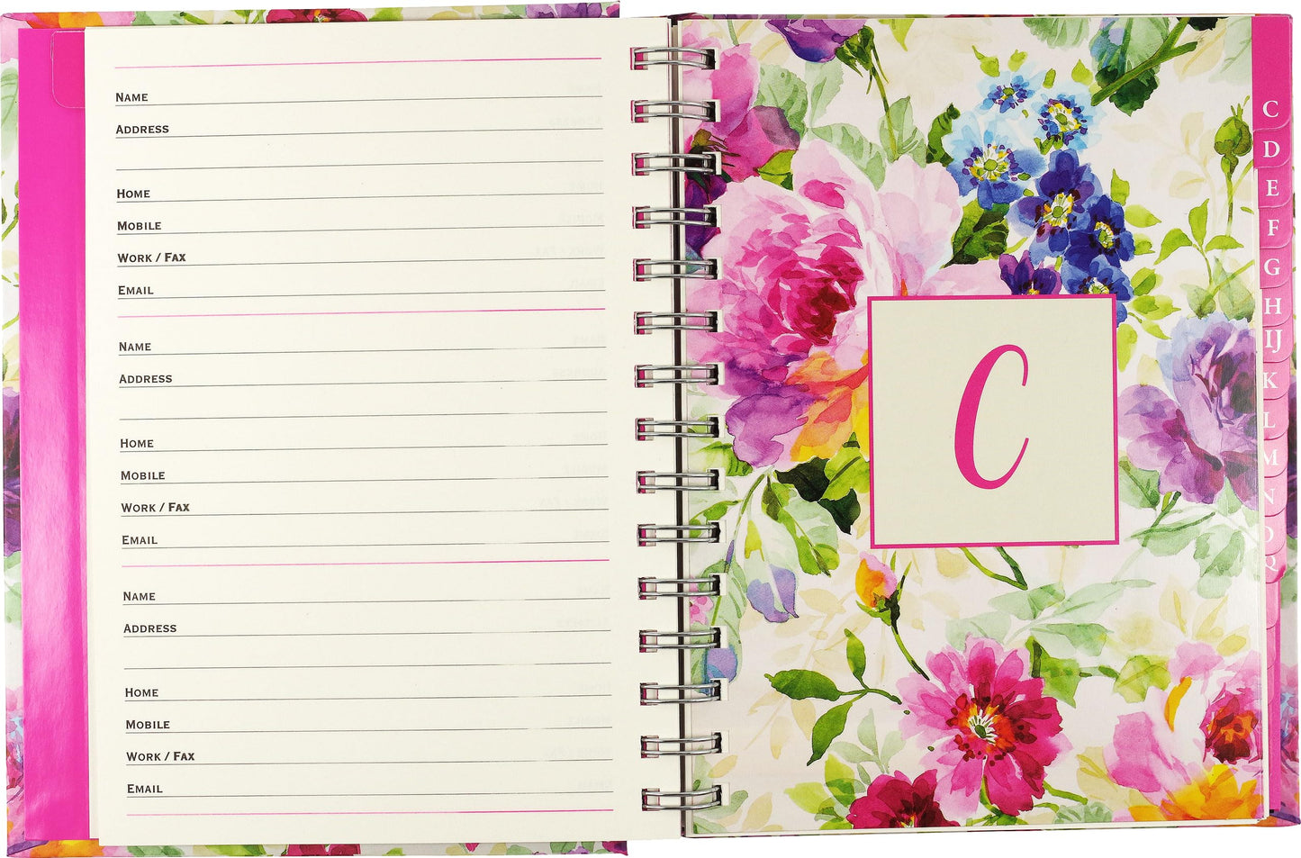 Peony Garden Large Address Book