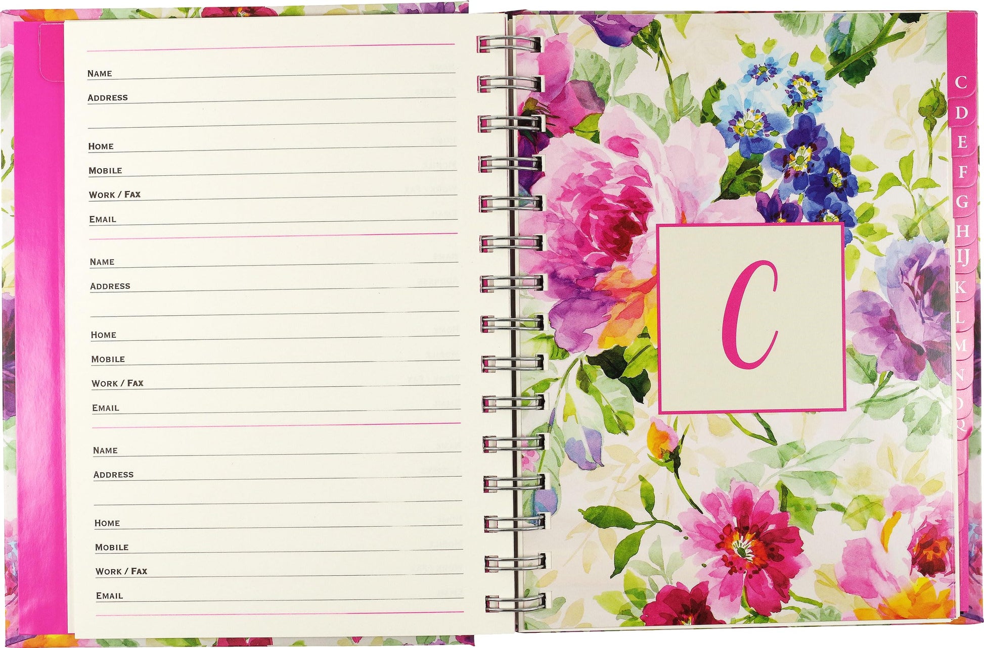 Peony Garden Large Address Book