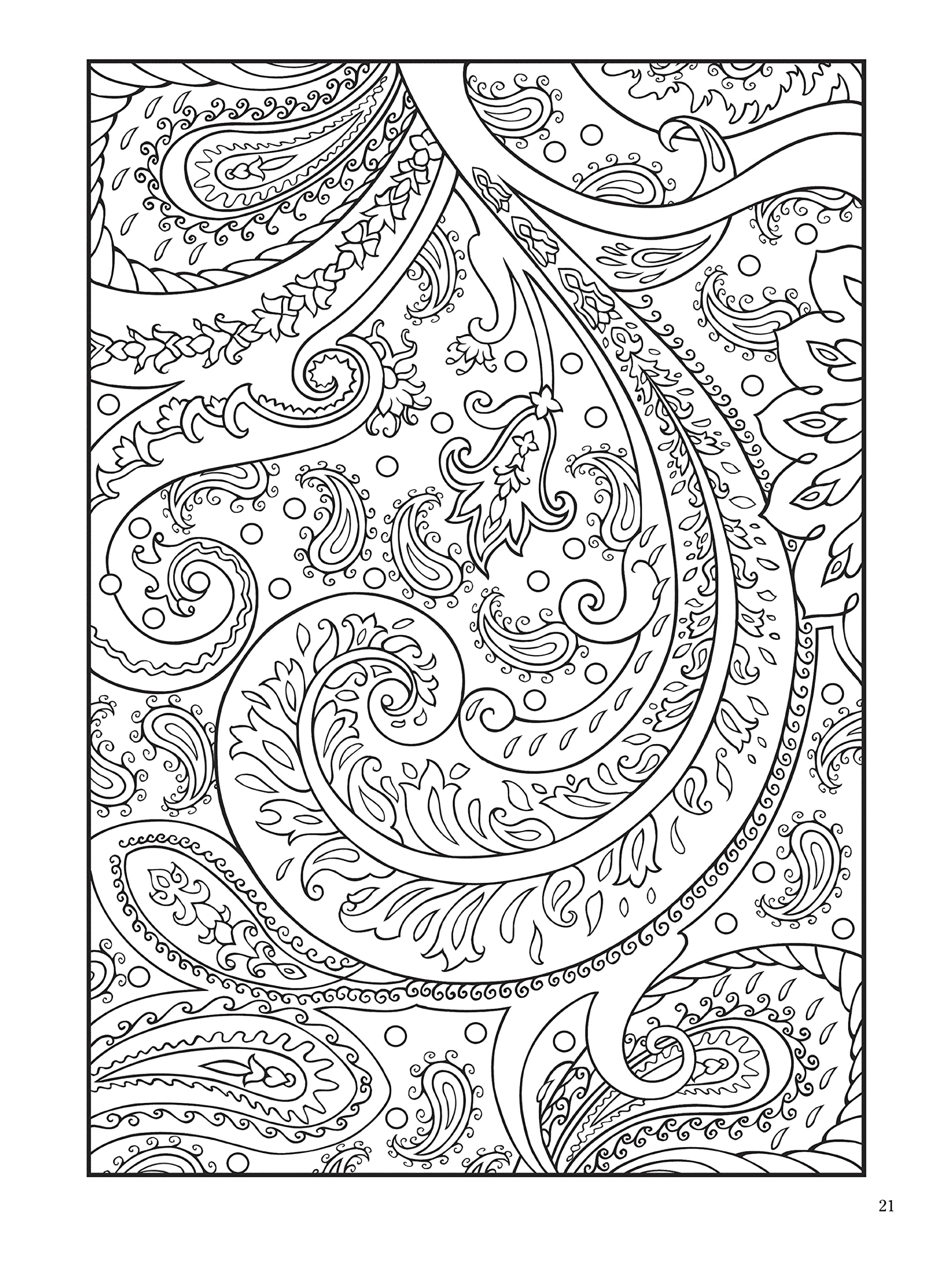 Paisley Designs Coloring Book (Dover Design Coloring Books)