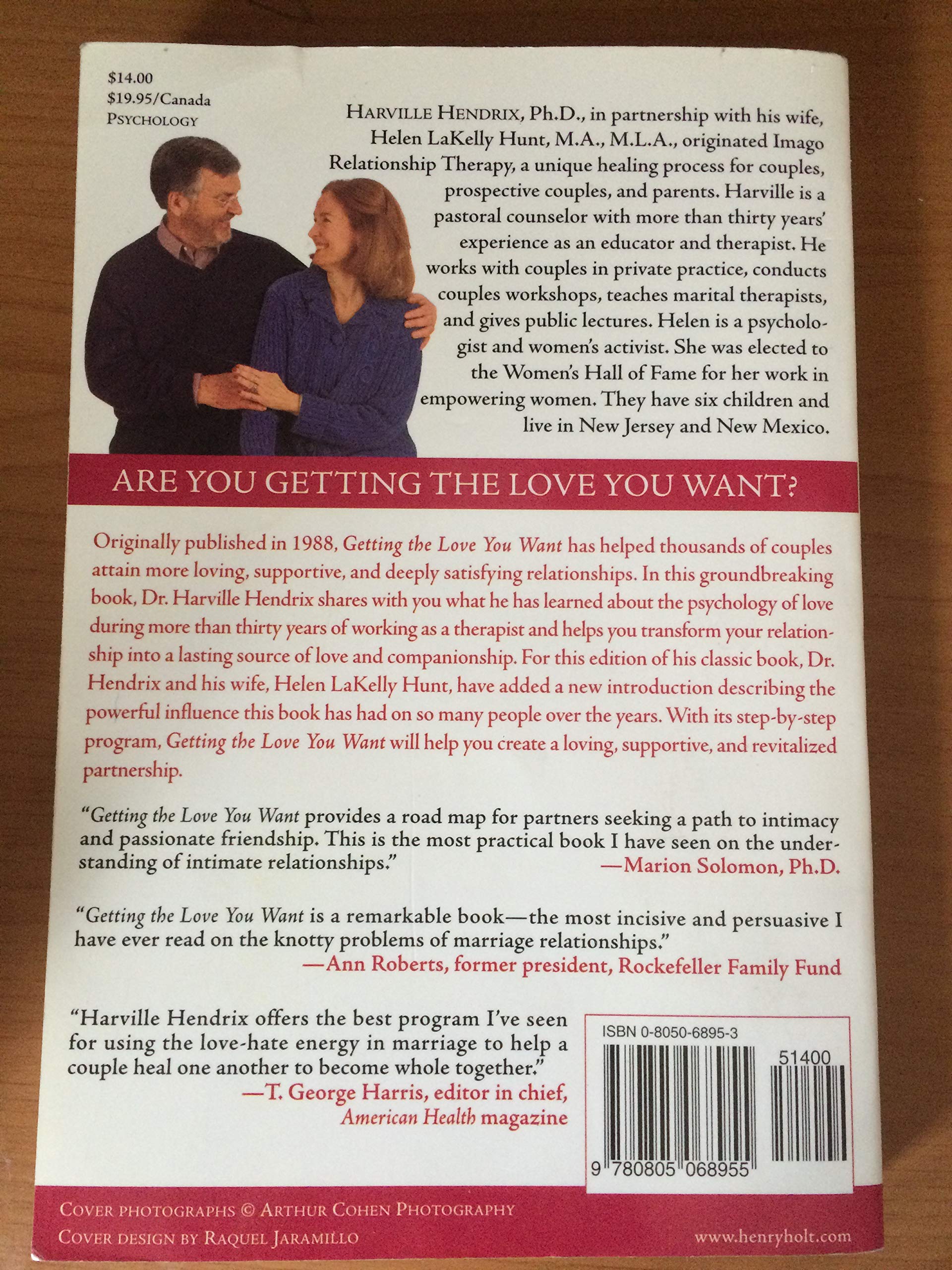Getting the Love You Want: A Guide for Couples