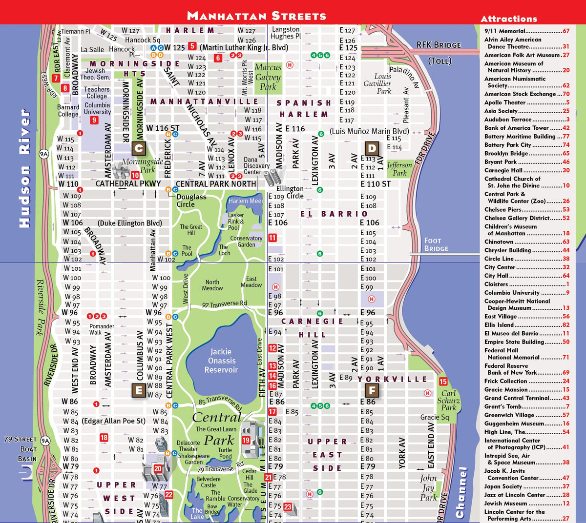 StreetSmart NYC Map Midtown Edition by VanDam-Laminated pocket city street map of Manhattan w/ all attractions, museums, sights, hotels, Broadway ... - Folded Map, 2026 Edition
