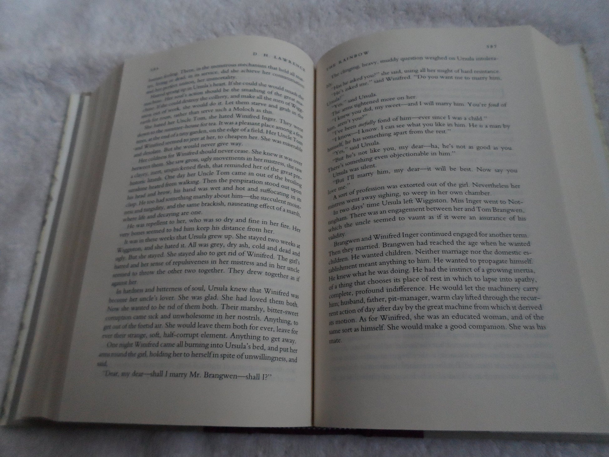 D.H. Lawrence, three complete novels: Lady Chatterley's lover, The Rainbow, Sons and lovers