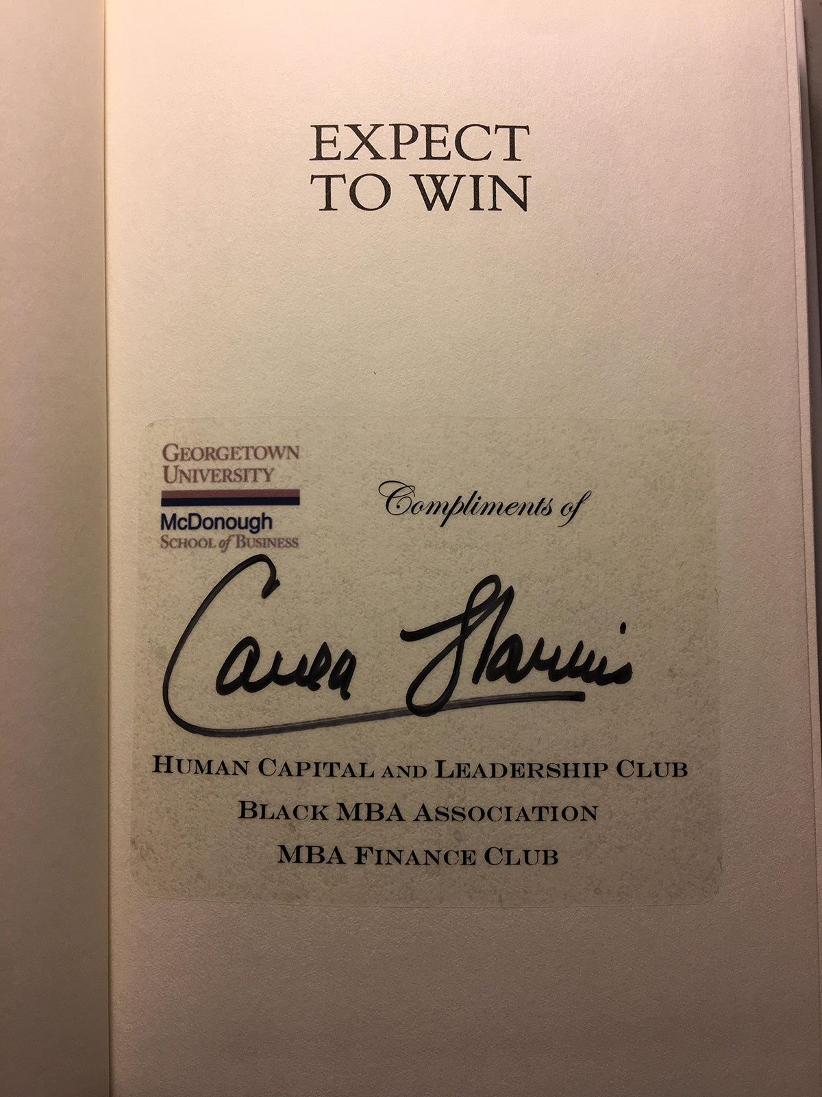 Expect to Win: Proven Strategies for Success from a Wall Street Vet