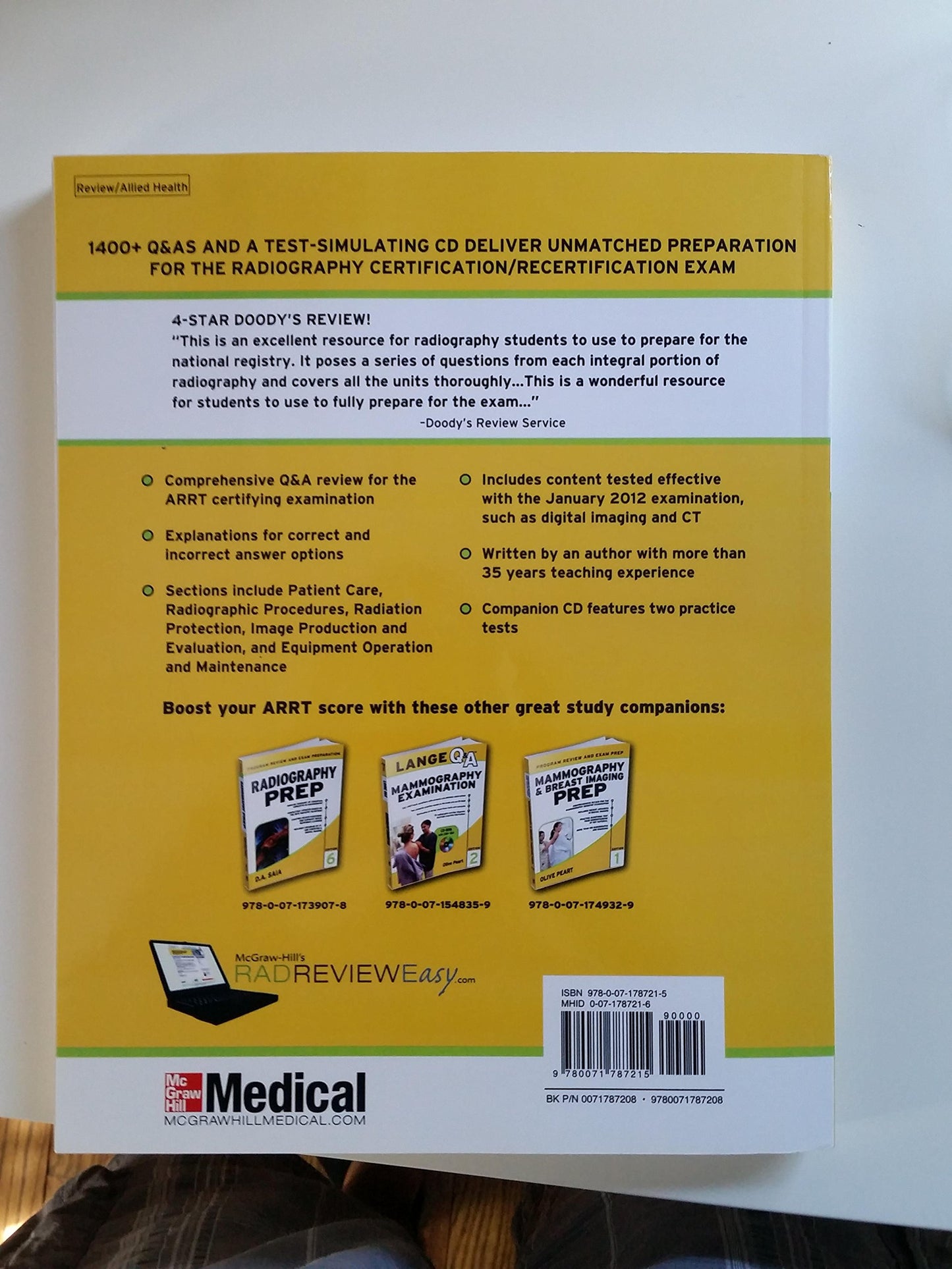 Lange Q&A Radiography Examination, Ninth Edition