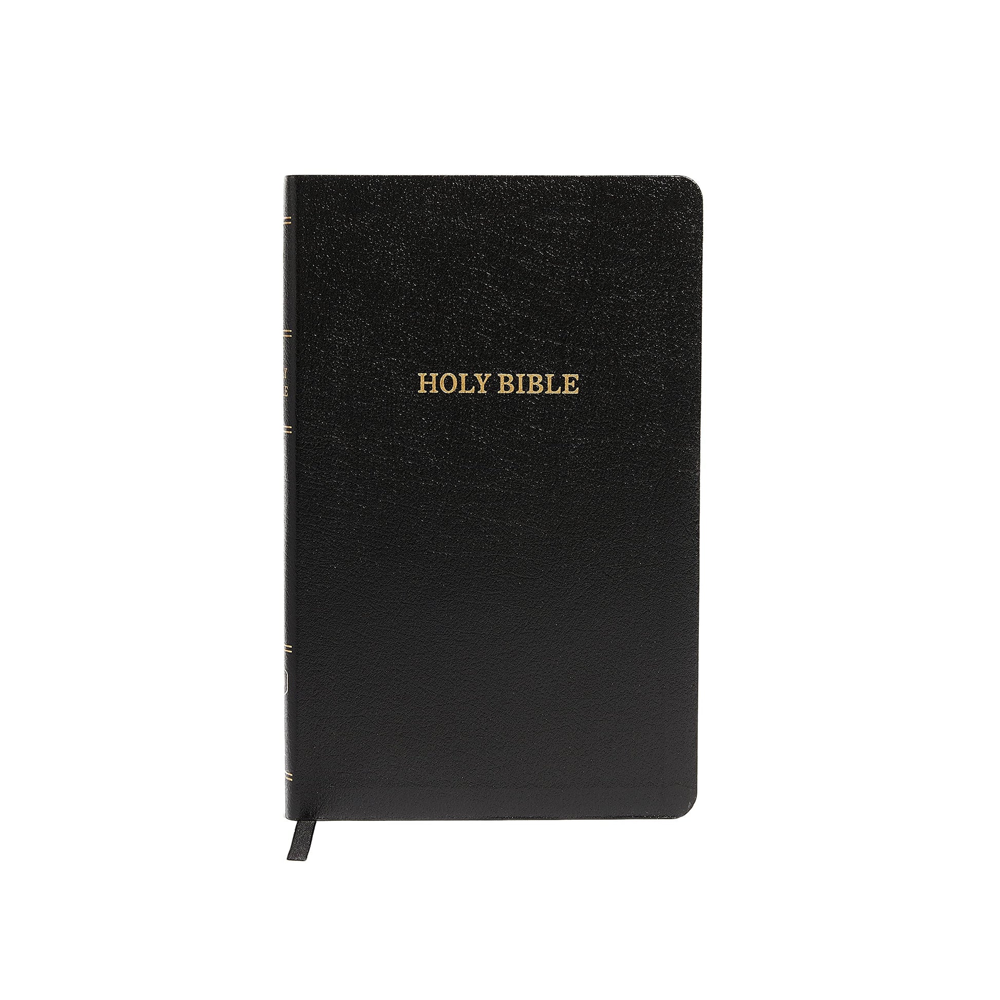 KJV Holy Bible: Thinline with Cross References, Black Bonded Leather, Red Letter, Comfort Print: King James Version