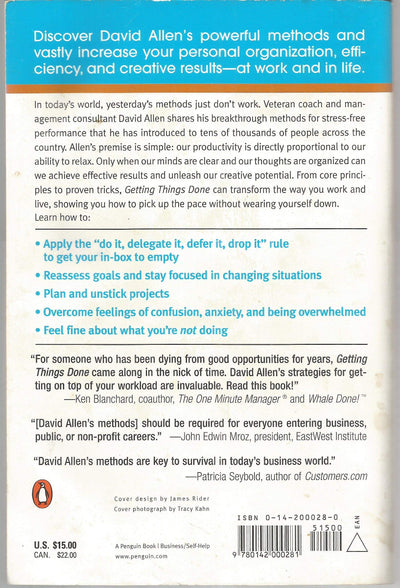 Getting Things Done: The Art of Stress-Free Productivity