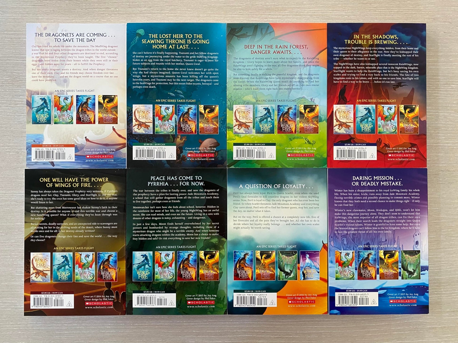 Wings of Fire Boxed Set, Books 1-8 The First Eight