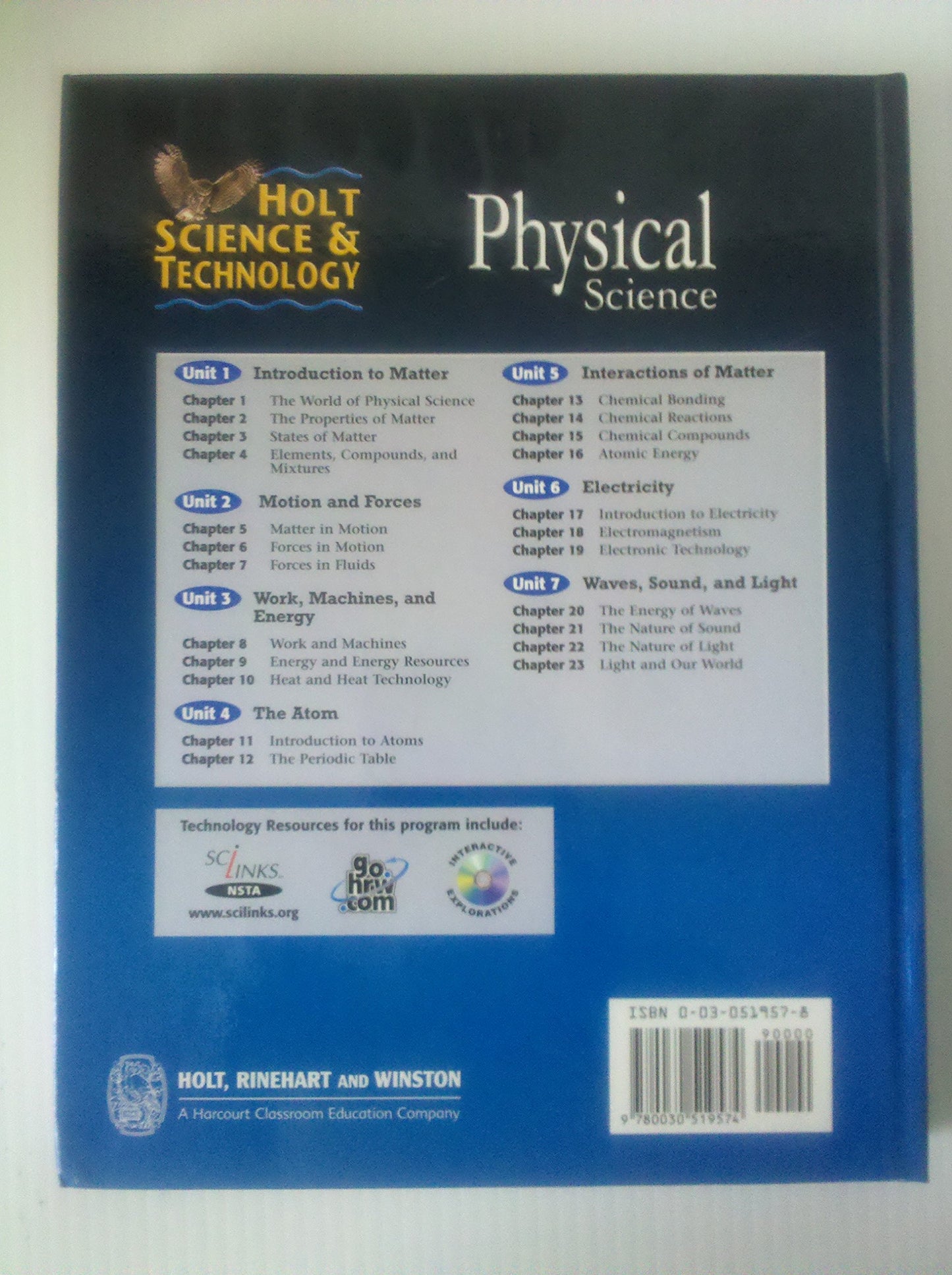 Holt Science & Technology: Physical Science