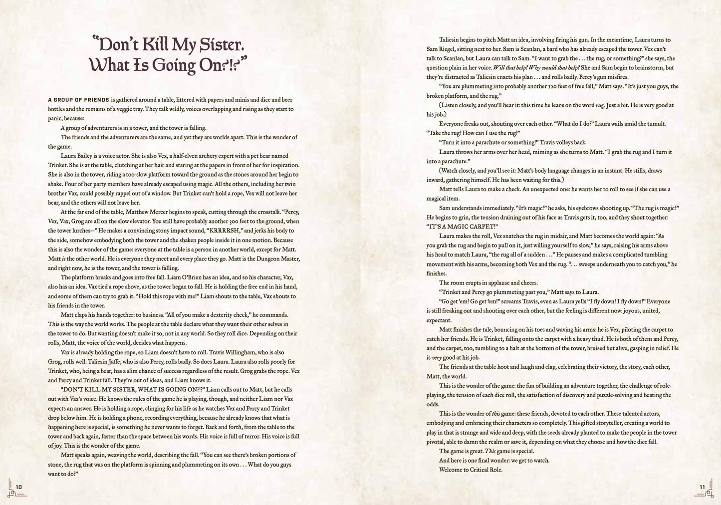 The World of Critical Role: The History Behind the Epic Fant