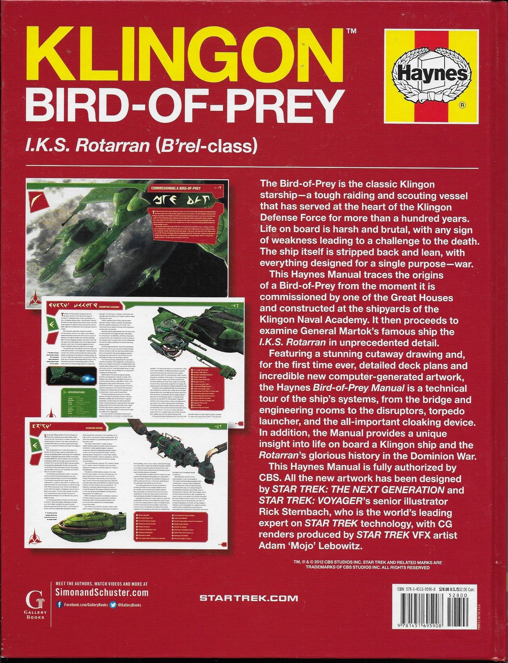 Klingon Bird-of-Prey Haynes Manual (Star Trek)