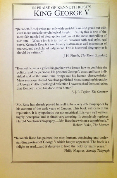 King George V by Rose, Kenneth