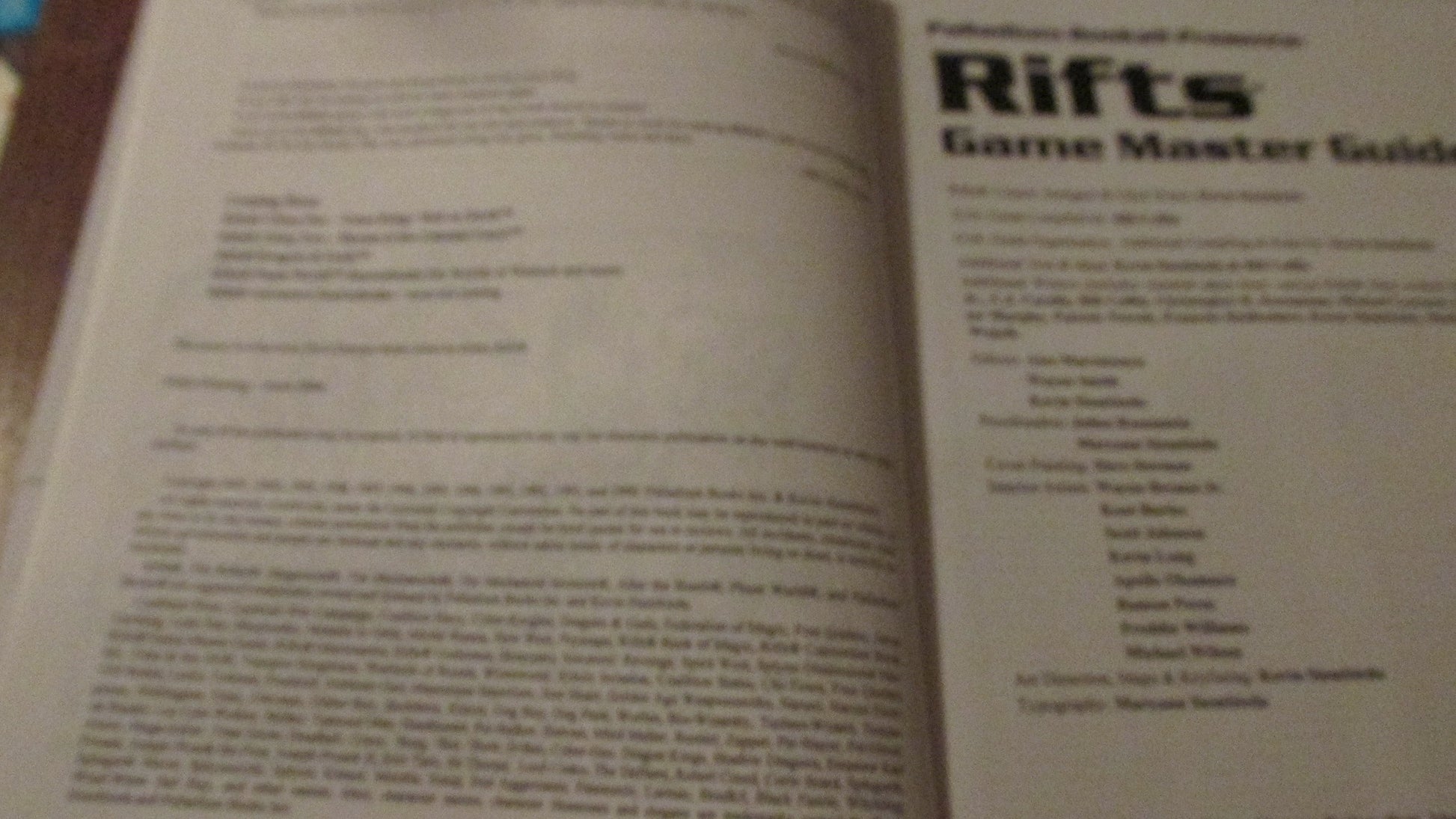 Rifts: Game Master Guide