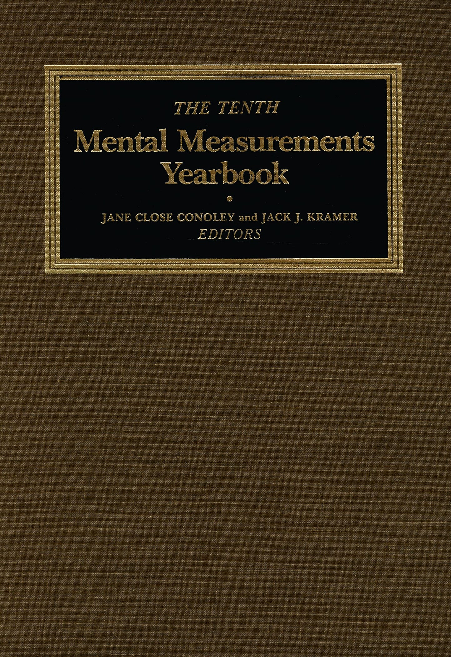 The Tenth Mental Measurements Yearbook (Buros Mental Measurements Yearbook)