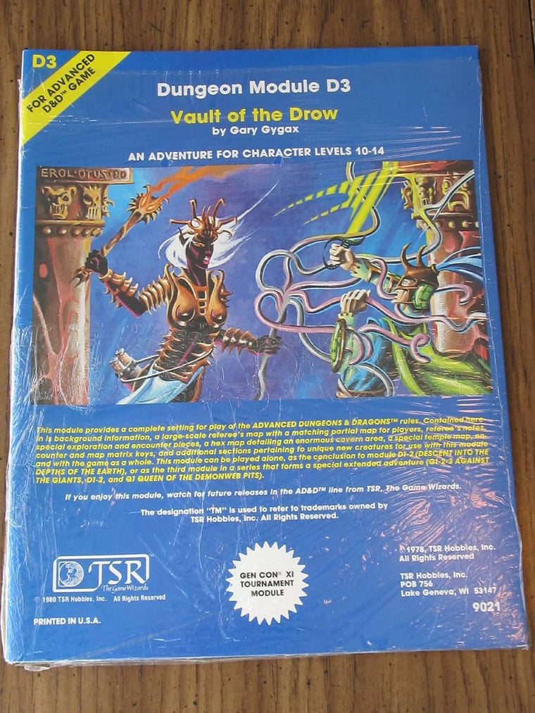 Vault of the Drow (Advanced Dungeons & Dragons Module D3)
