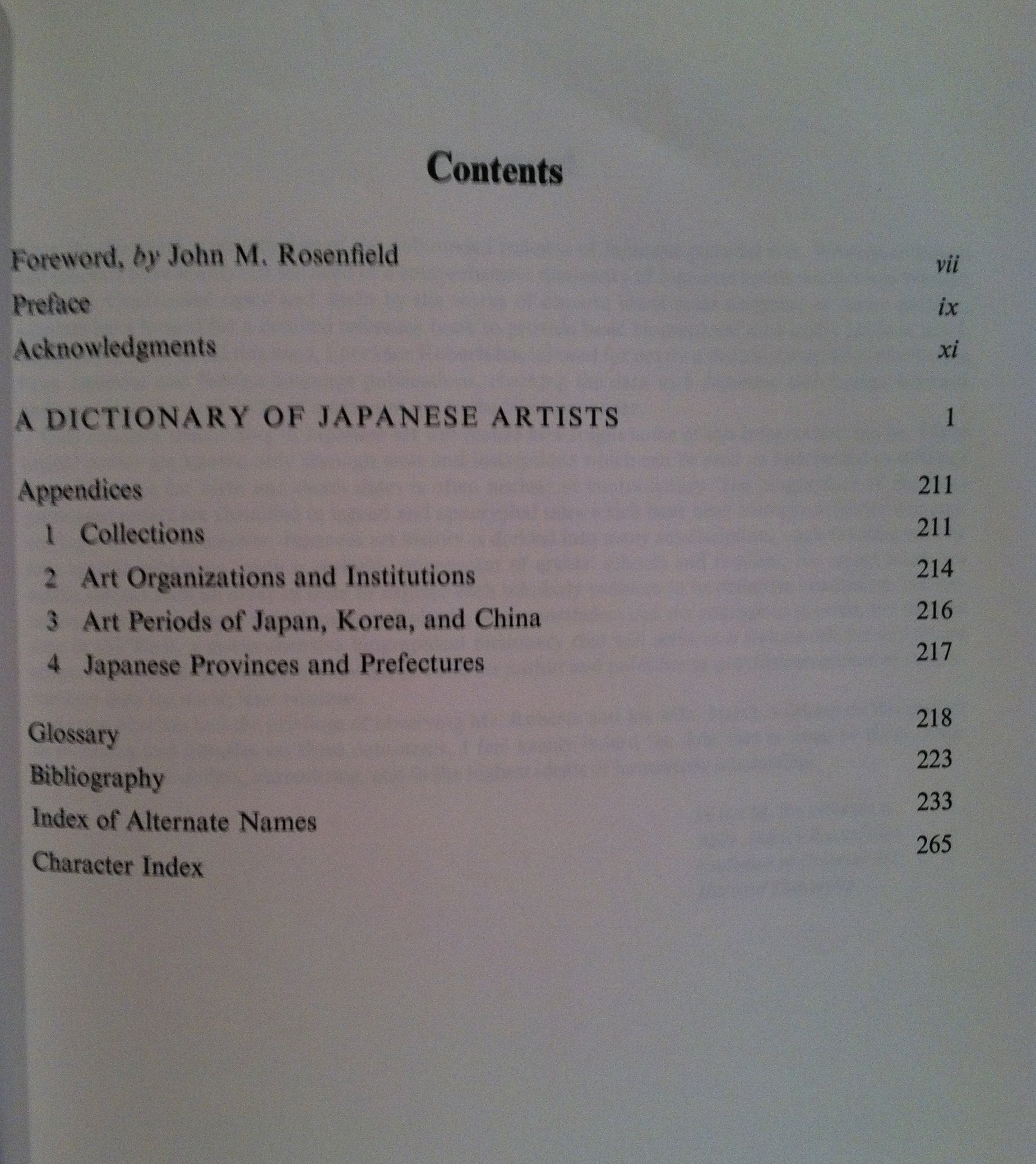 Dictionary of Japanese Artists: Painting, Sculpture, Ceramics, Prints, Lacquer