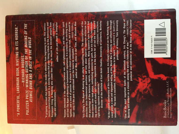The Rape Of Nanking: The Forgotten Holocaust Of World War II — back cover