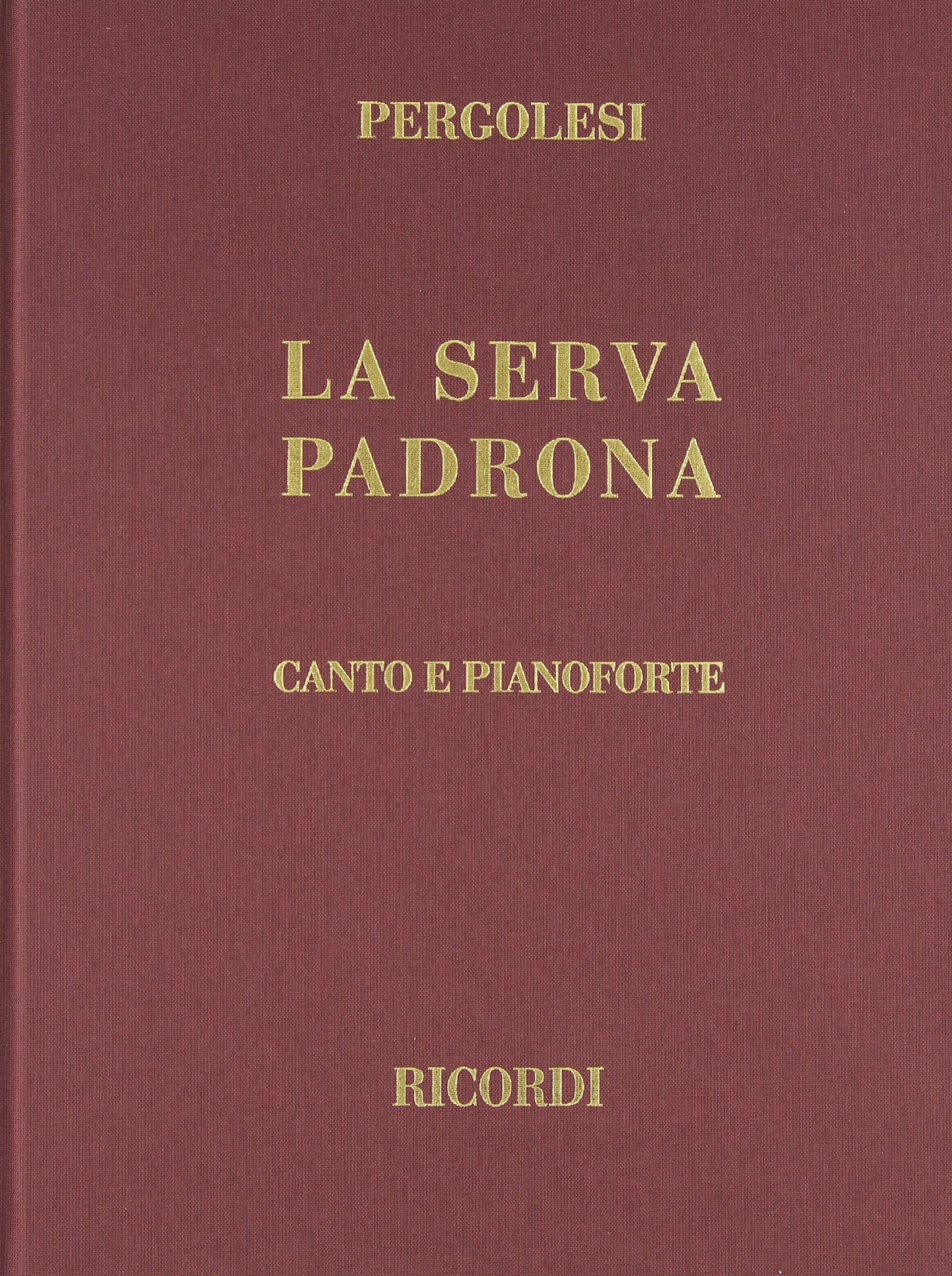 La Serva Padrona, Cloth, Italian only: Vocal Score