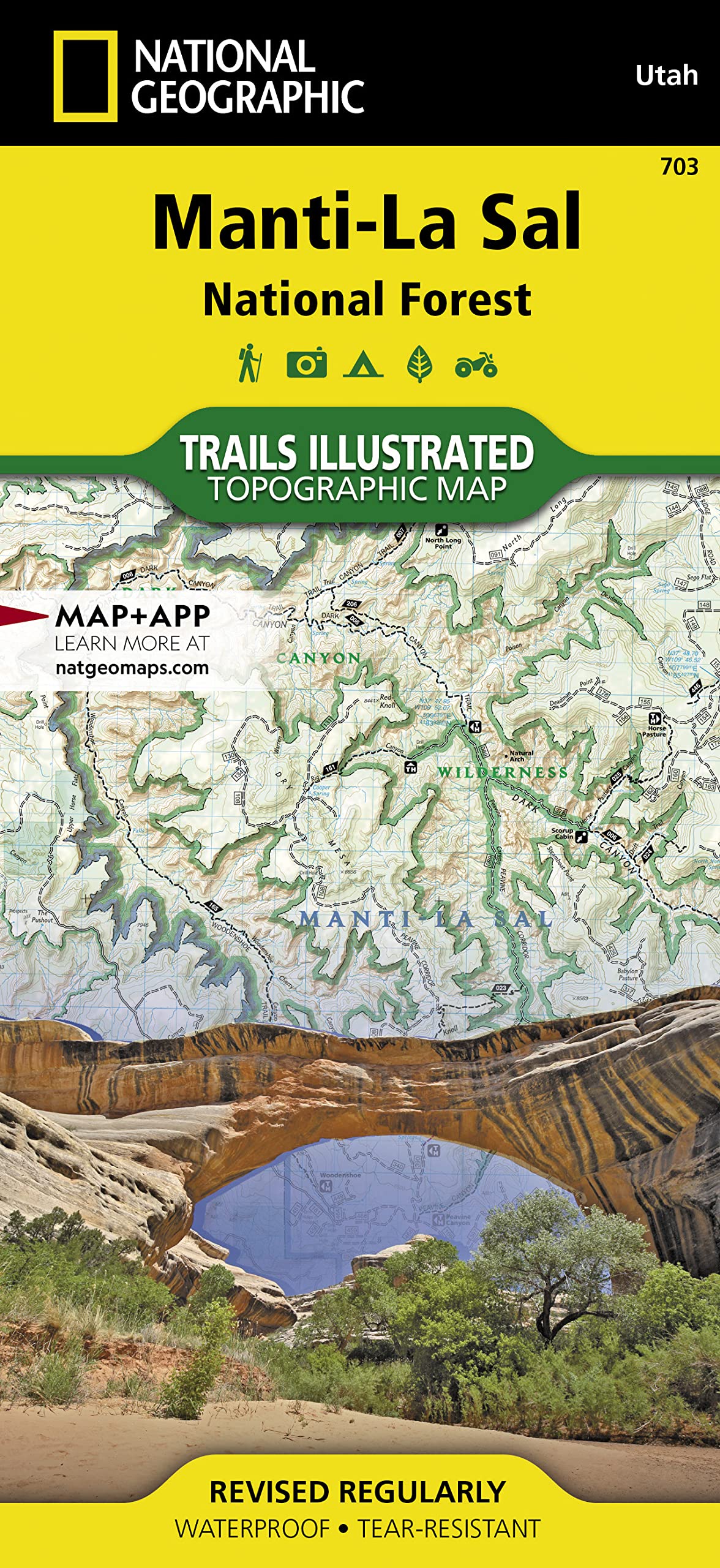 Manti-La Sal National Forest Map (National Geographic Trails Illustrated Map, 703)