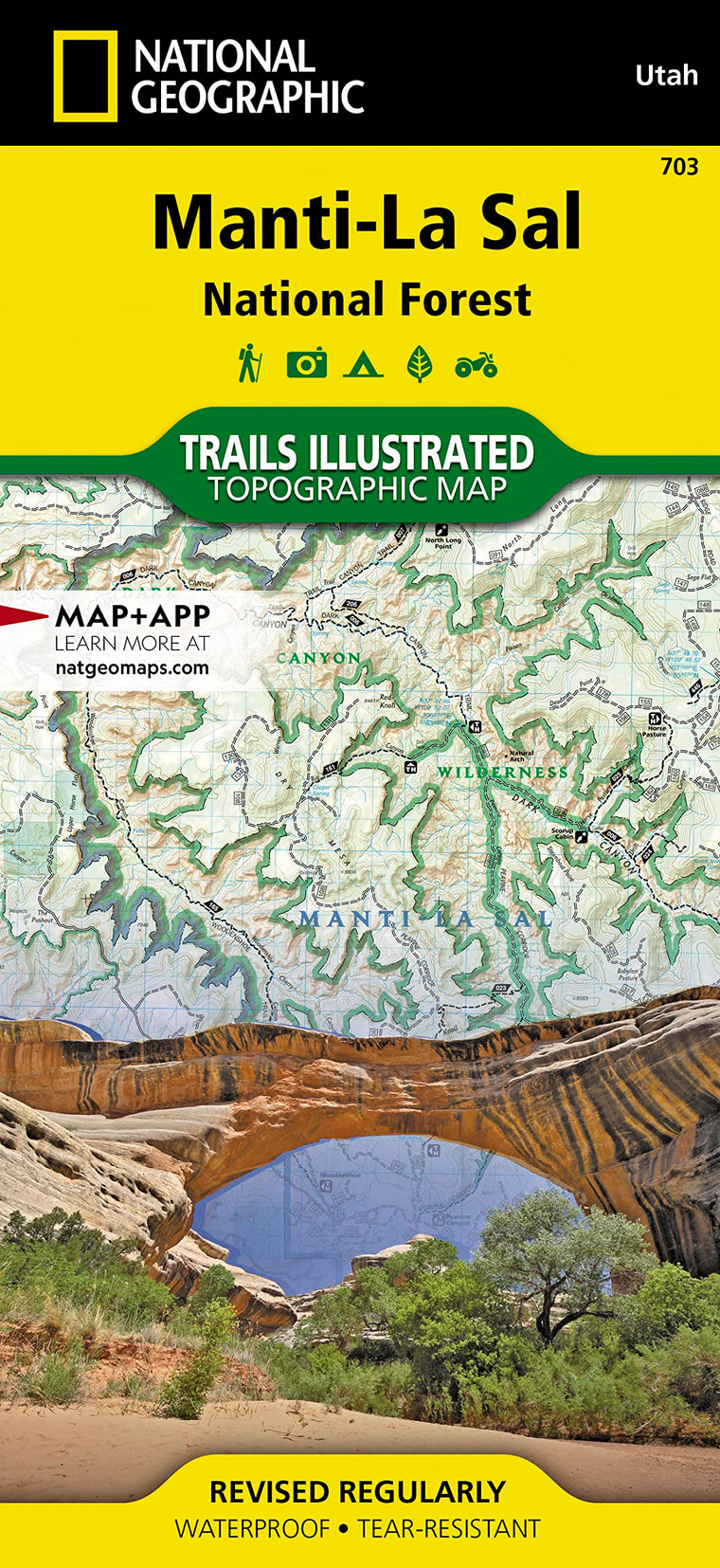 Manti-La Sal National Forest Map (National Geographic Trails Illustrated Map, 703)