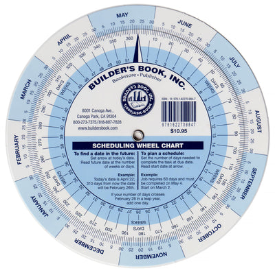 Scheduling Wheel Chart by Builders Book Inc.