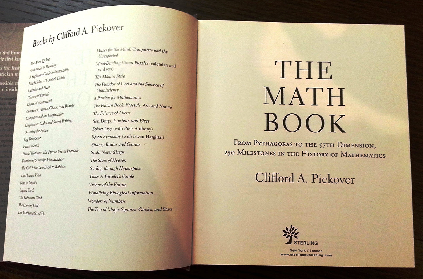 The Math Book: From Pythagoras to the 57th Dimension, 250 Mi