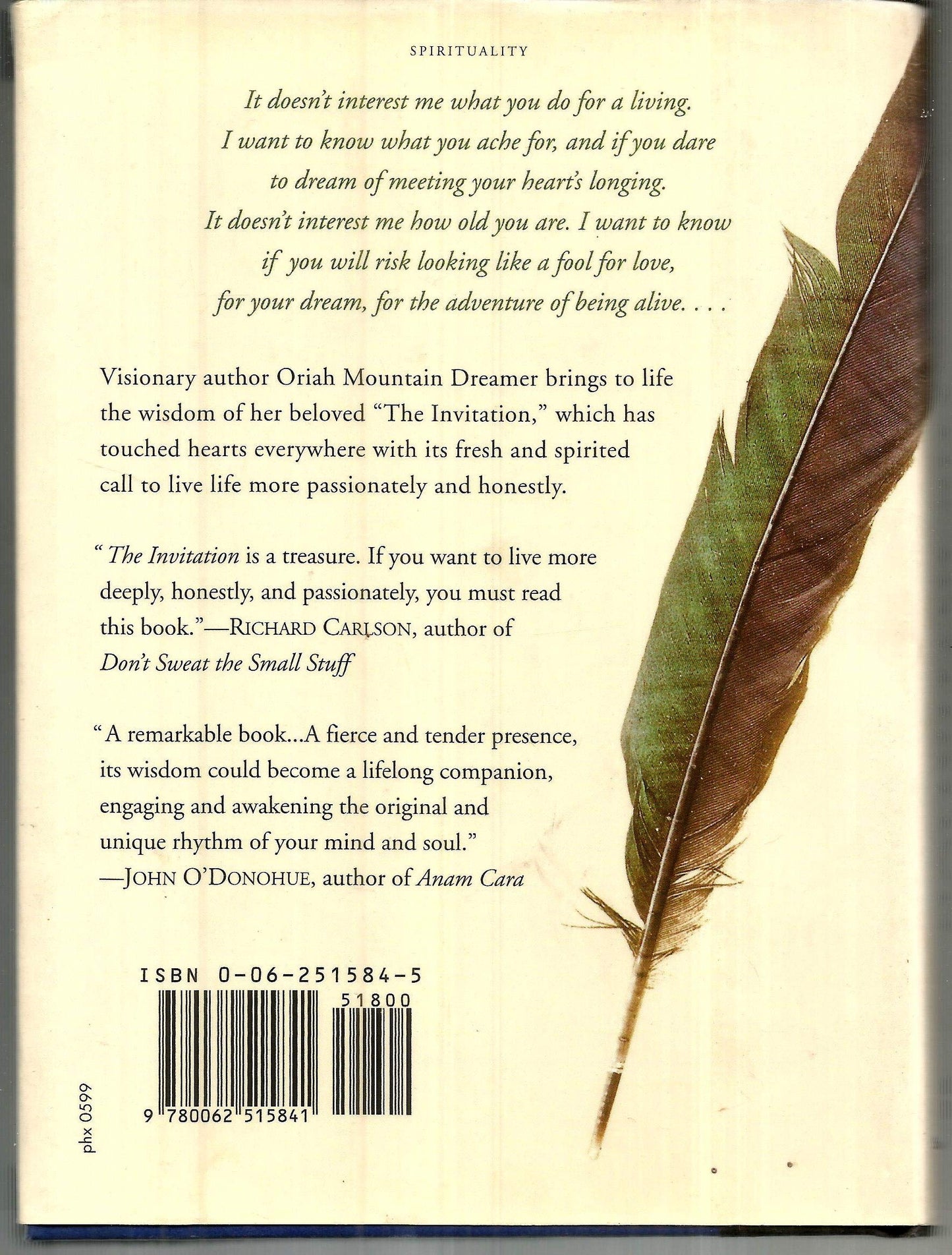 The Invitation by Oriah Mountain Dreamer (New)