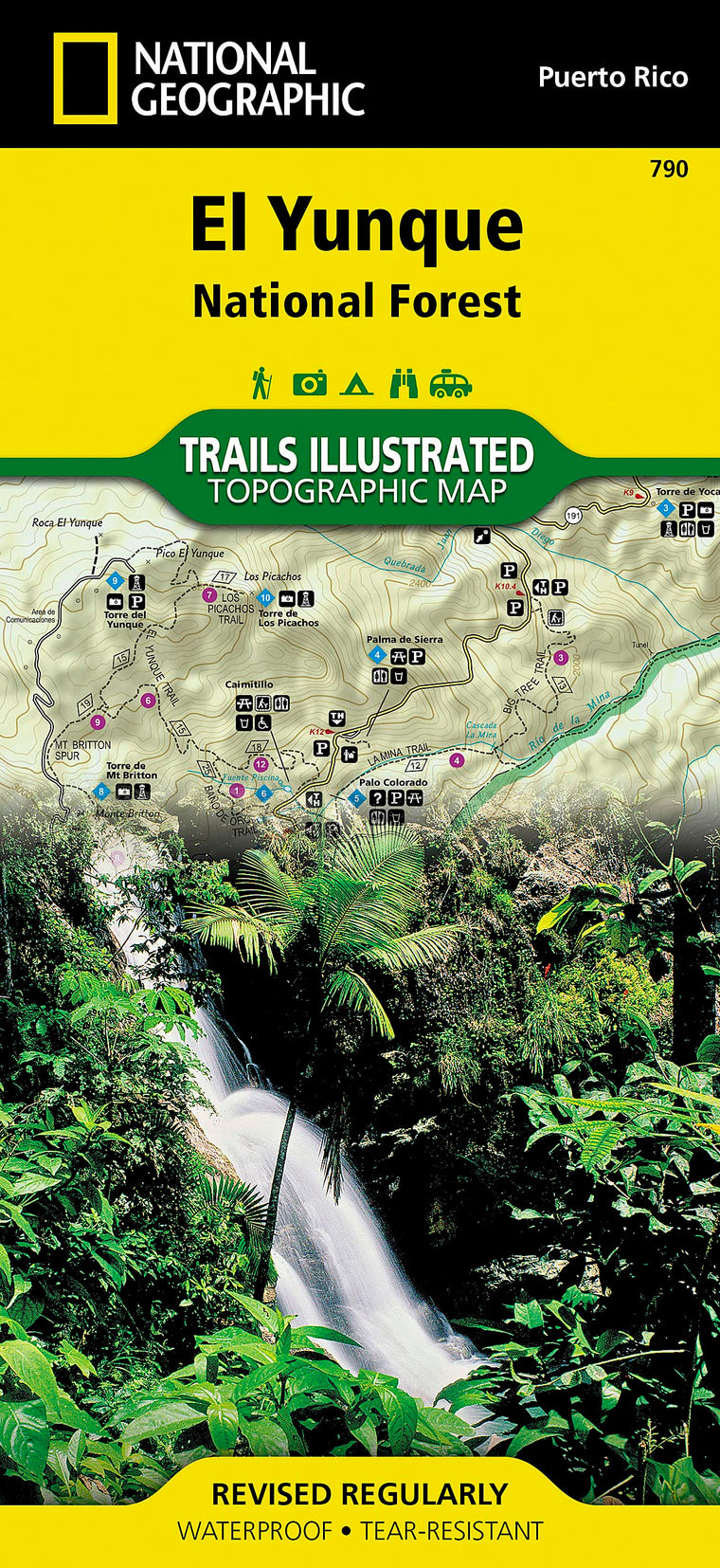 El Yunque National Forest Map (National Geographic Trails Illustrated Map, 790)