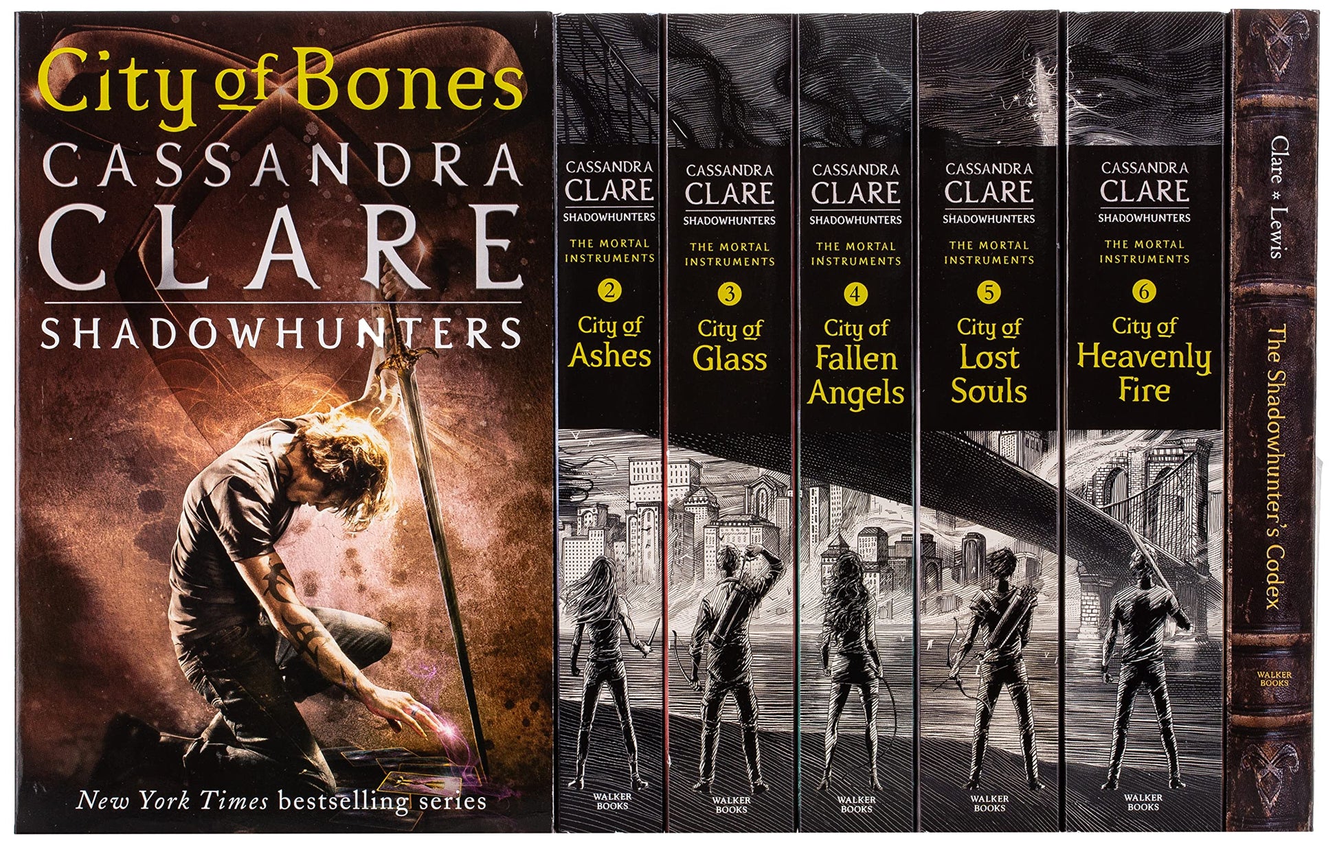 Cassandra Clare The Mortal Instruments: A Shadowhunters Collection 7 Books Set (Bones, Ashes, Glass, Fallen Angels, Lost Souls, Heavenly Fire + The Shadowhunters Codex)