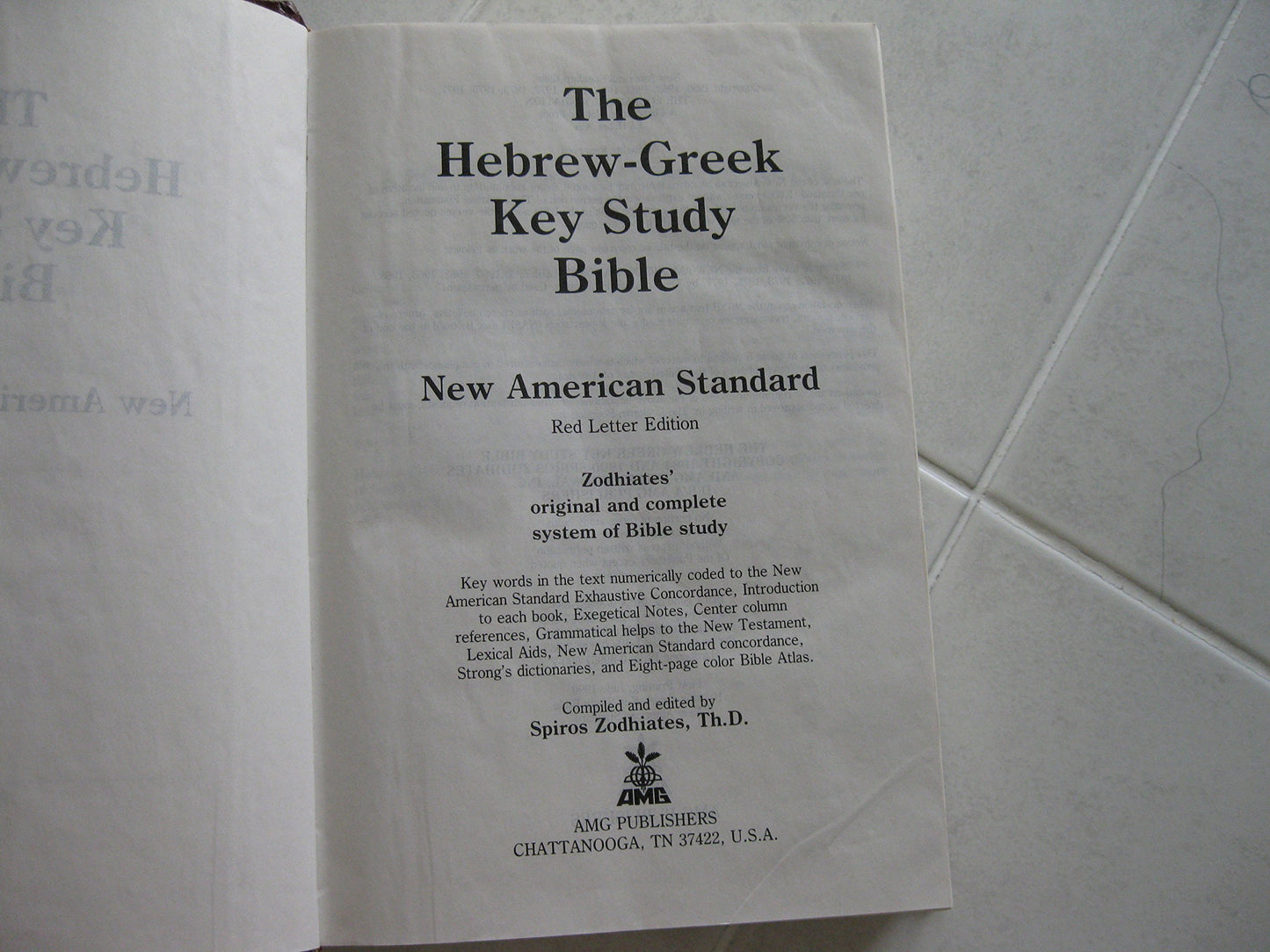 Hebrew-Greek Key Word Study Bible: New American Standard Bible
