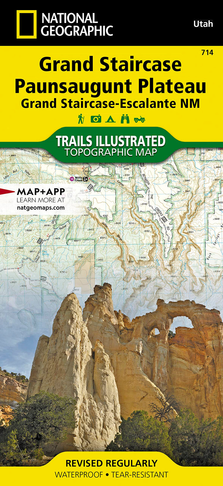 Grand Staircase, Paunsaugunt Plateau Map [Grand Staircase-Escalante National Monument] (National Geographic Trails Illustrated Map, 714)