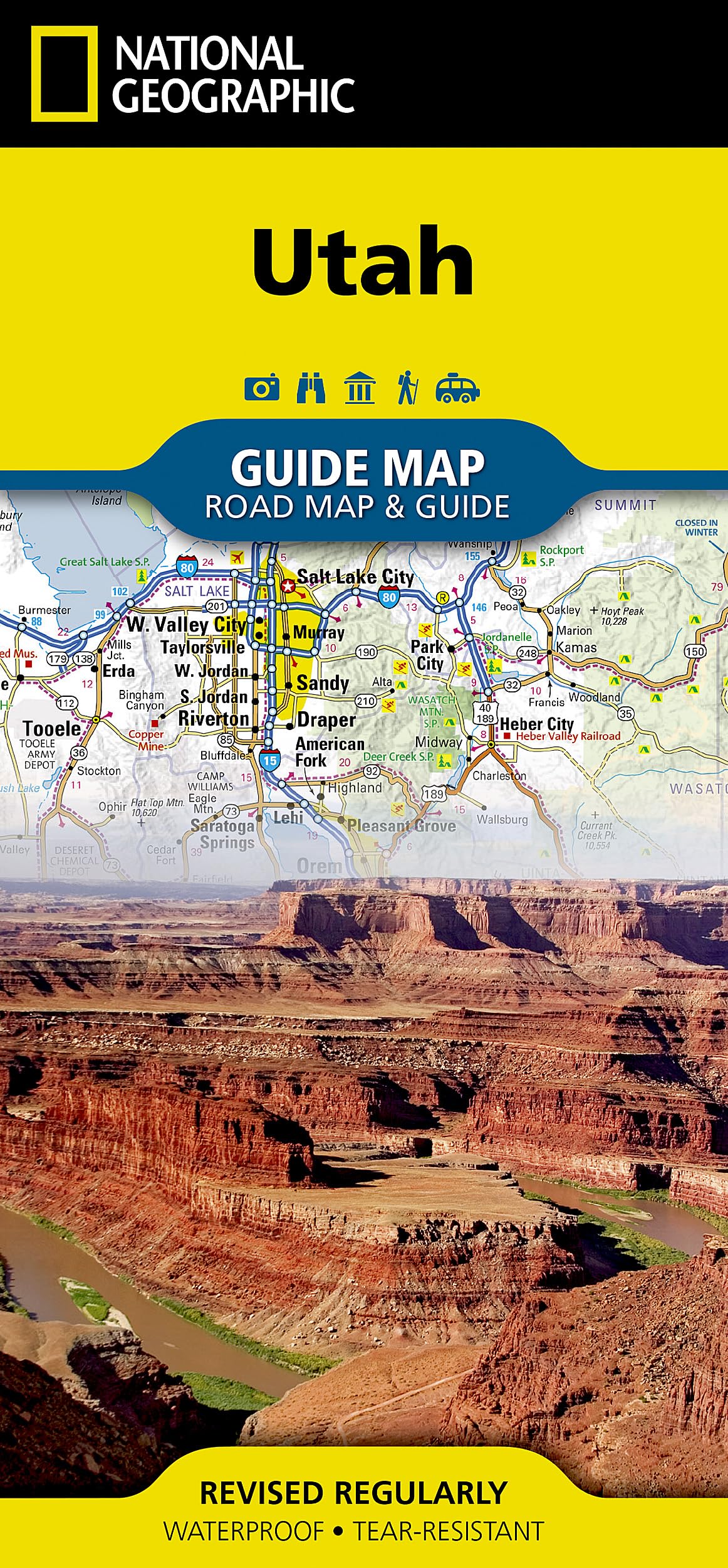 Utah Map (National Geographic Guide Map)