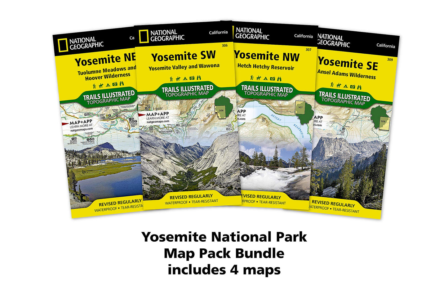 Yosemite National Park [Map Pack Bundle] (National Geographic Trails Illustrated Map)