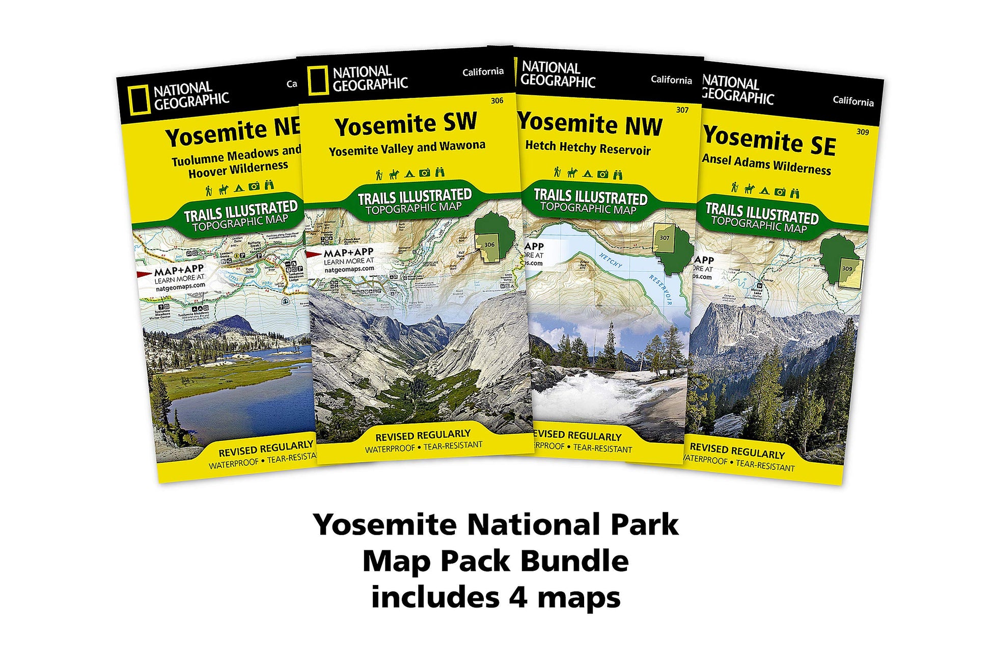 Yosemite National Park [Map Pack Bundle] (National Geographic Trails Illustrated Map)