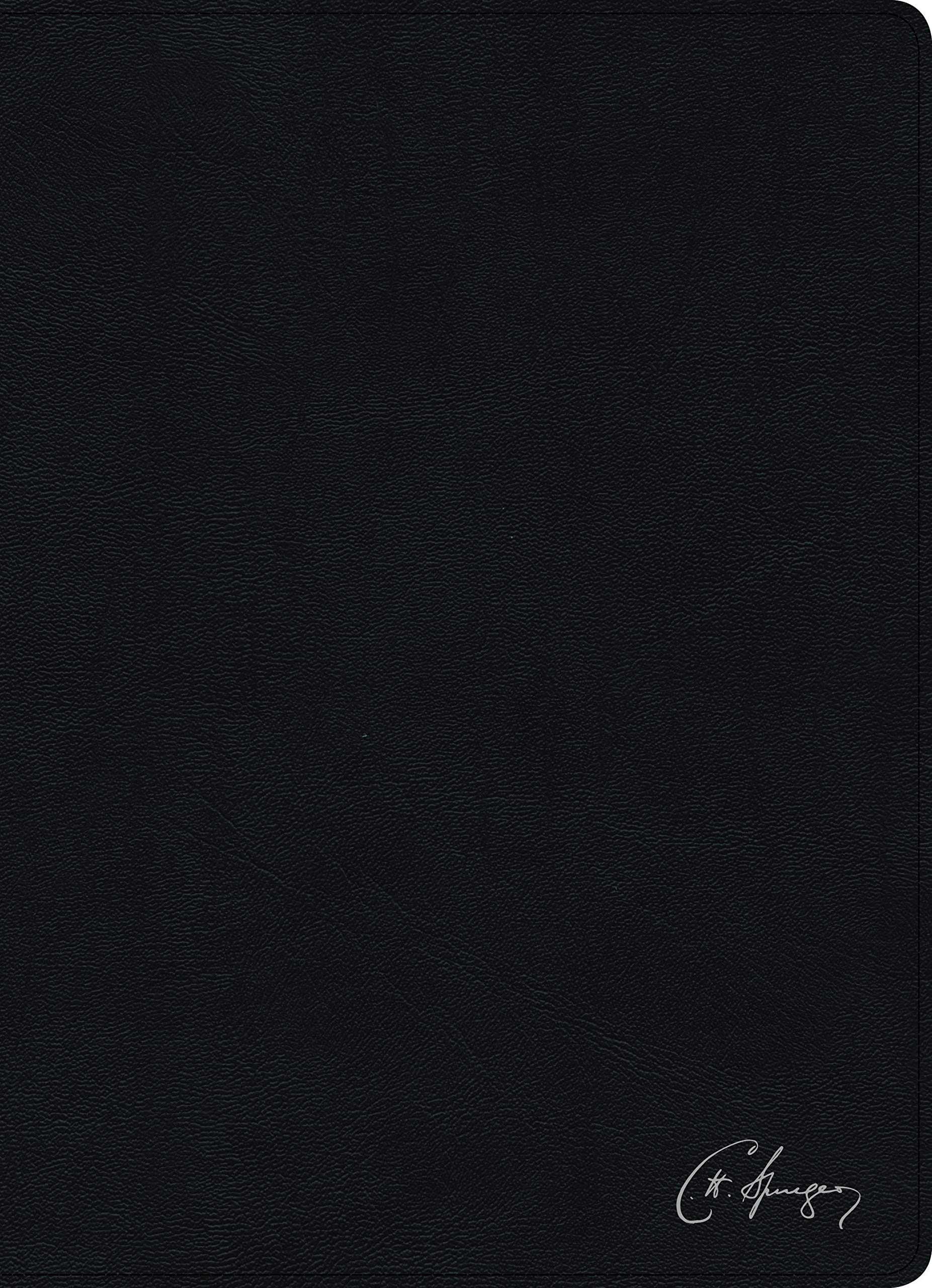 RVR 1960 Biblia de estudio Spurgeon, negro piel genuina (Spanish Edition)